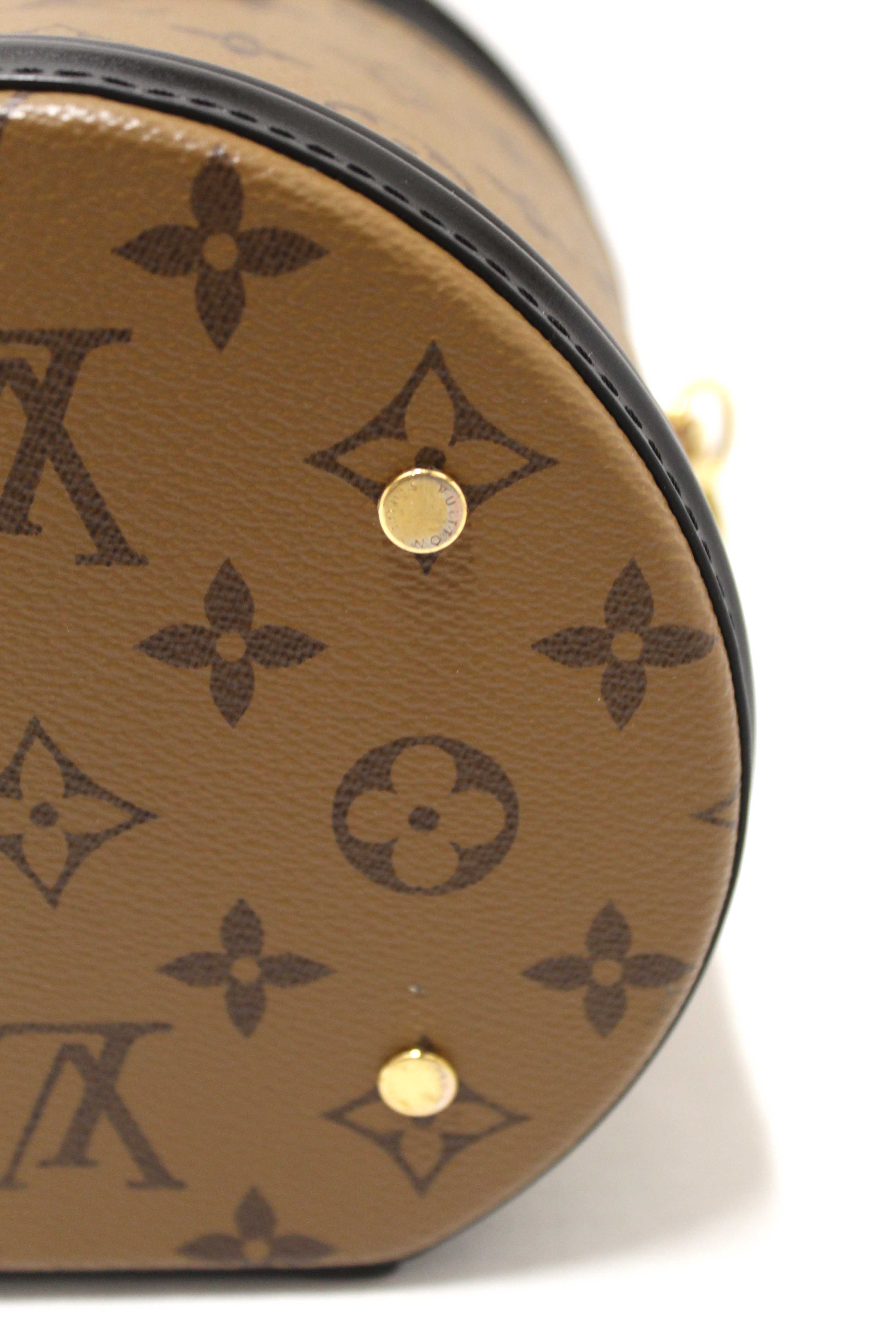 Authentic Louis Vuitton Monogram Reverse Canvas Cannes Vanity Bag