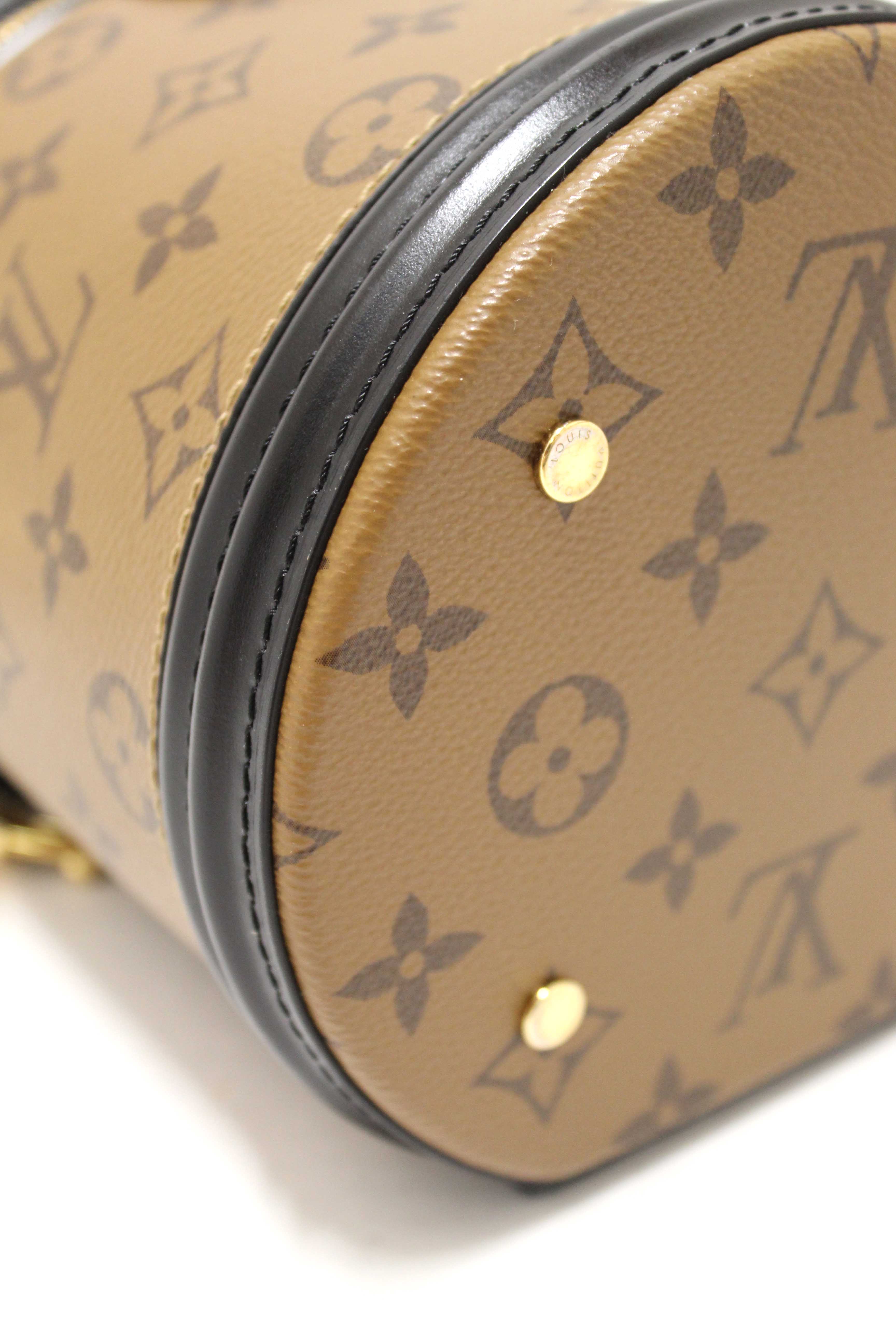 Authentic Louis Vuitton Monogram Reverse Canvas Cannes Vanity Bag