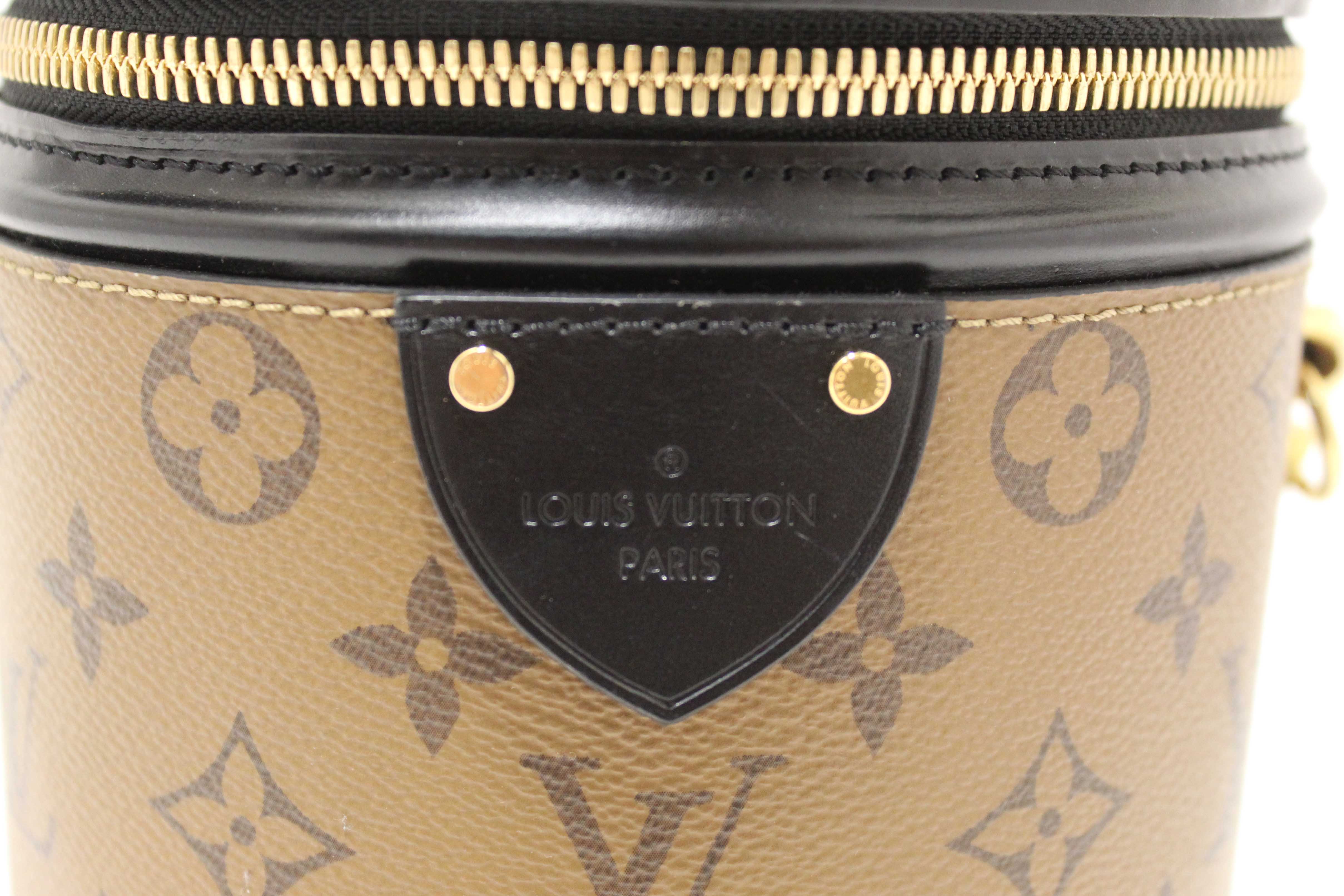 Authentic Louis Vuitton Monogram Reverse Canvas Cannes Vanity Bag