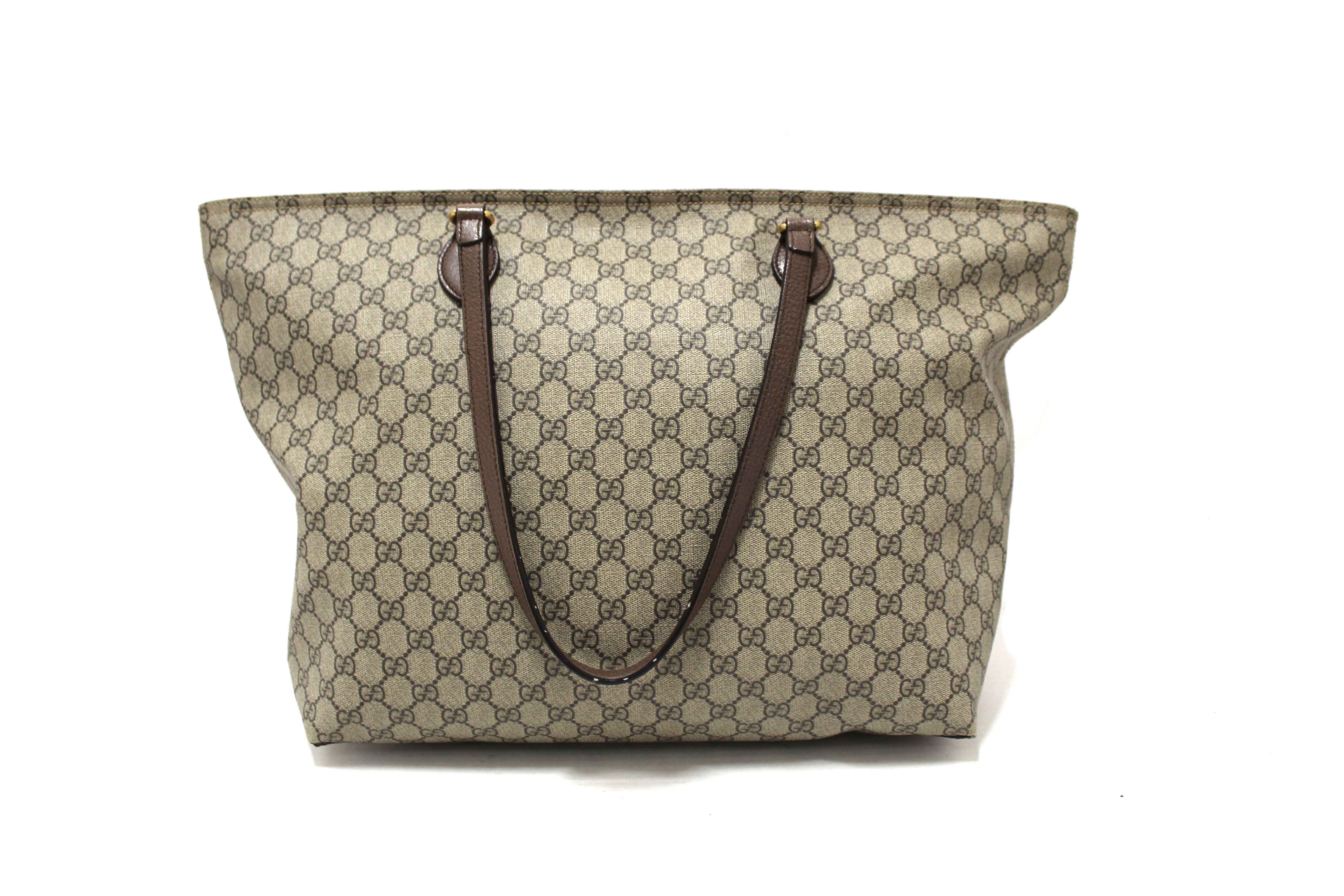 Authentic Gucci GG Supreme Canvas Ophidia Large Shoulder Tote Bag 547974