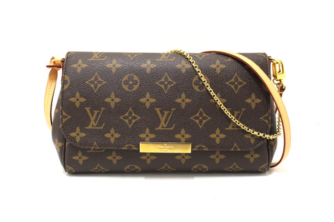 Authentic Louis Vuitton Classic Monogram Favorite MM Crossbody Bag