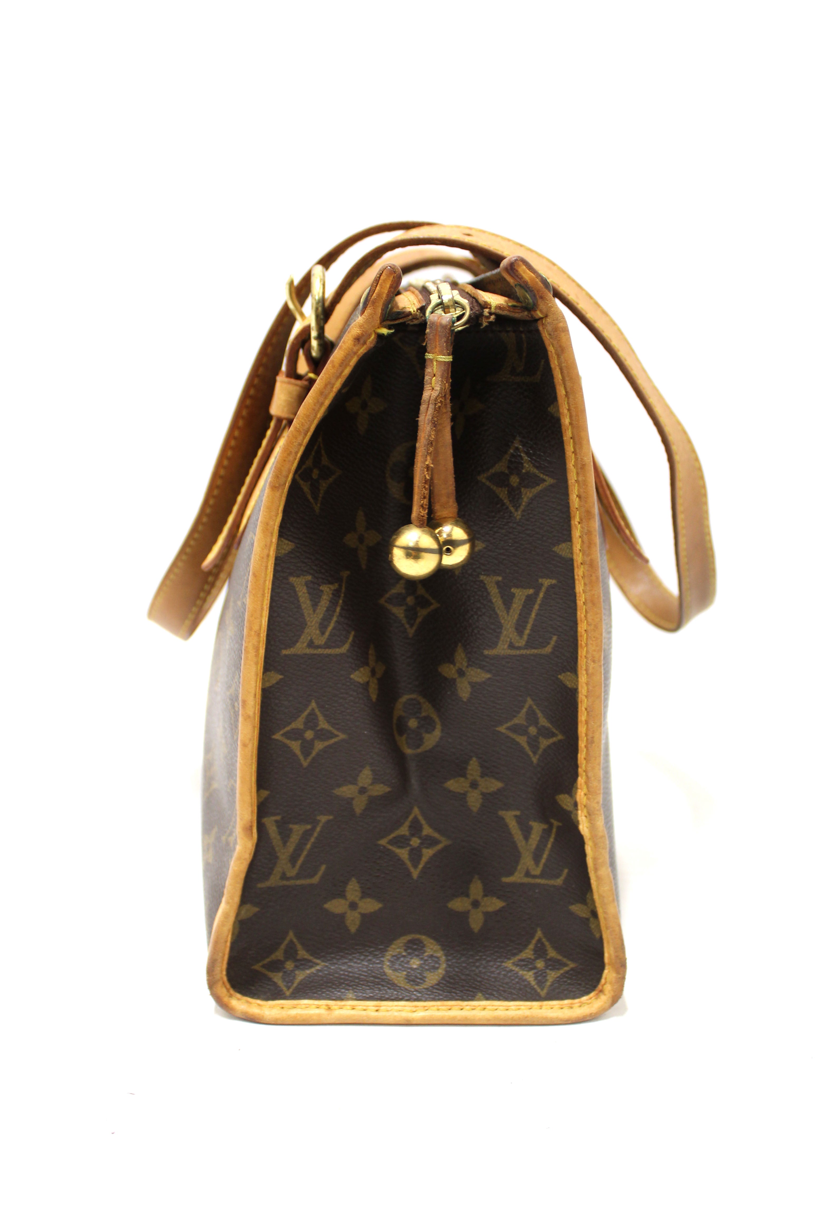 Authentic Louis Vuitton Classic Monogram Popincourt Haut Tote Bag