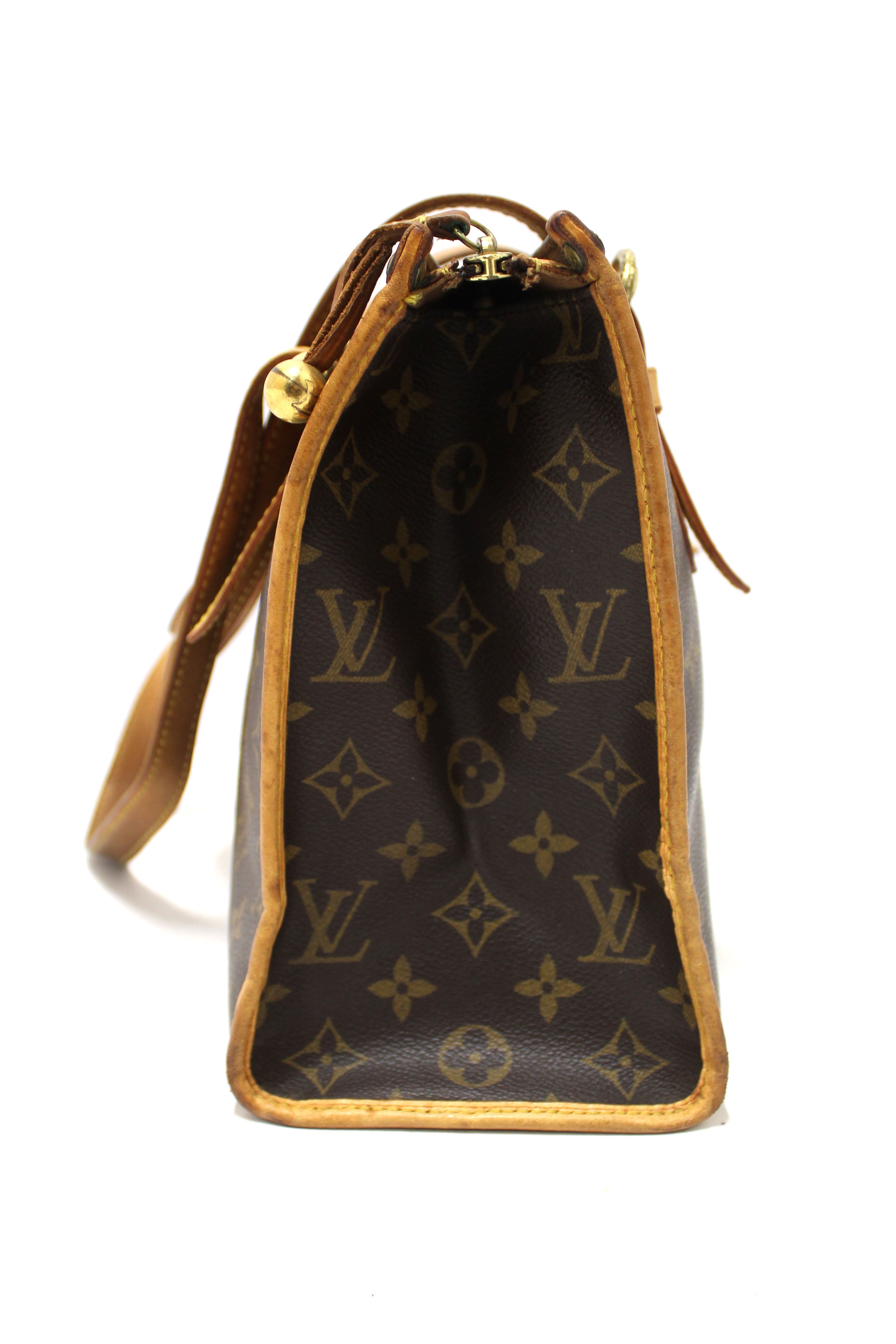 Authentic Louis Vuitton Classic Monogram Popincourt Haut Tote Bag