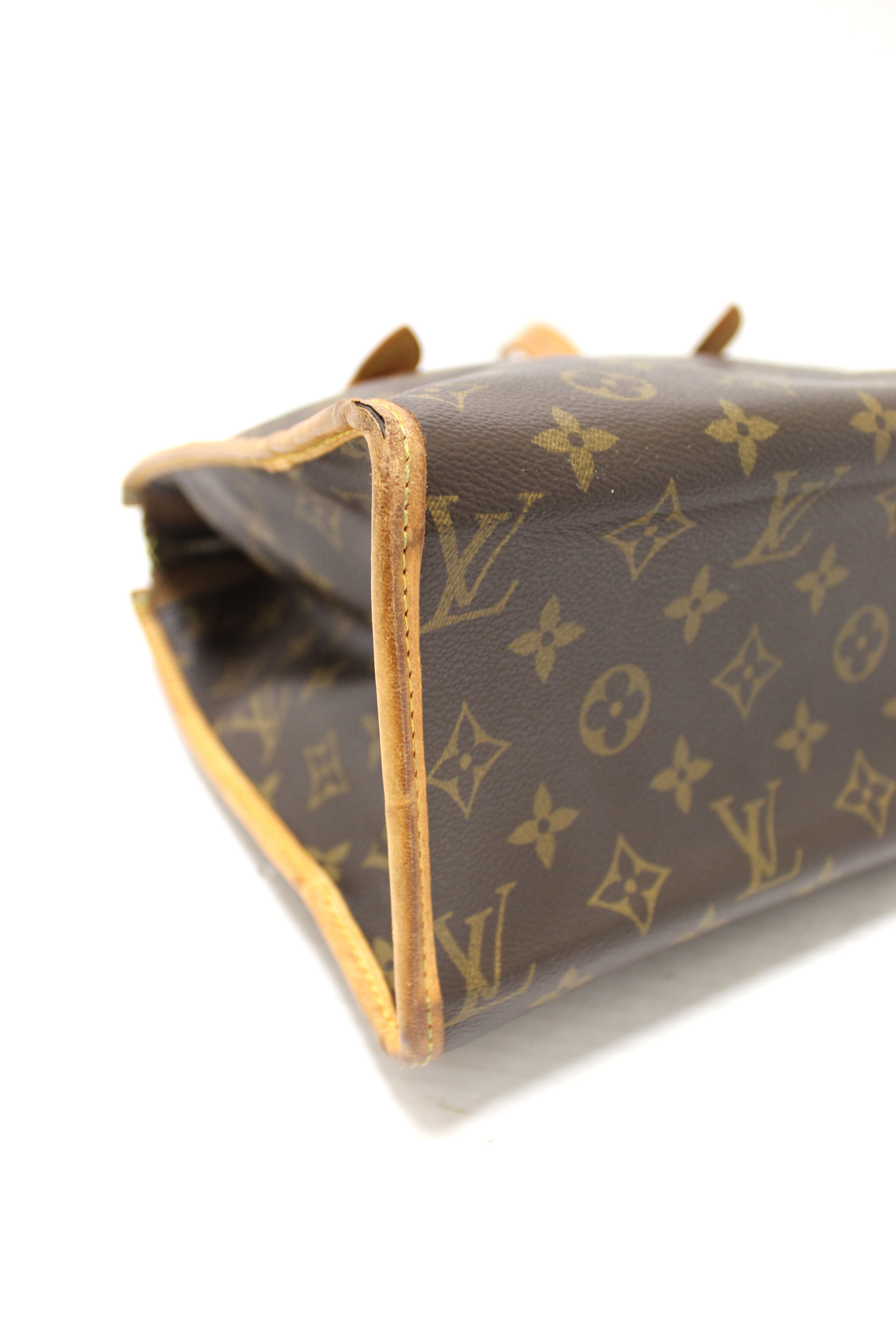 Authentic Louis Vuitton Classic Monogram Popincourt Haut Tote Bag