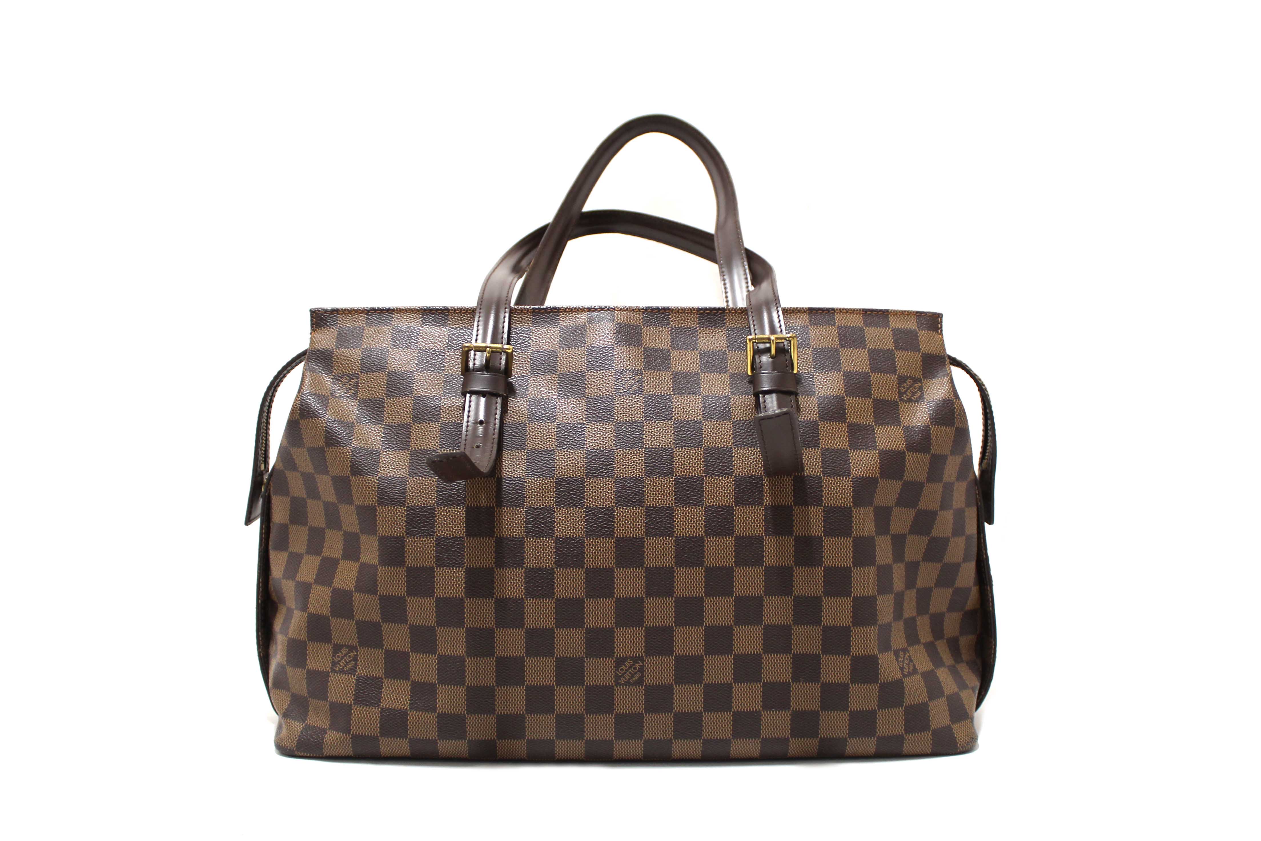 Authentic Louis Vuitton Damier Ebene Chelsea Tote Shoulder Bag