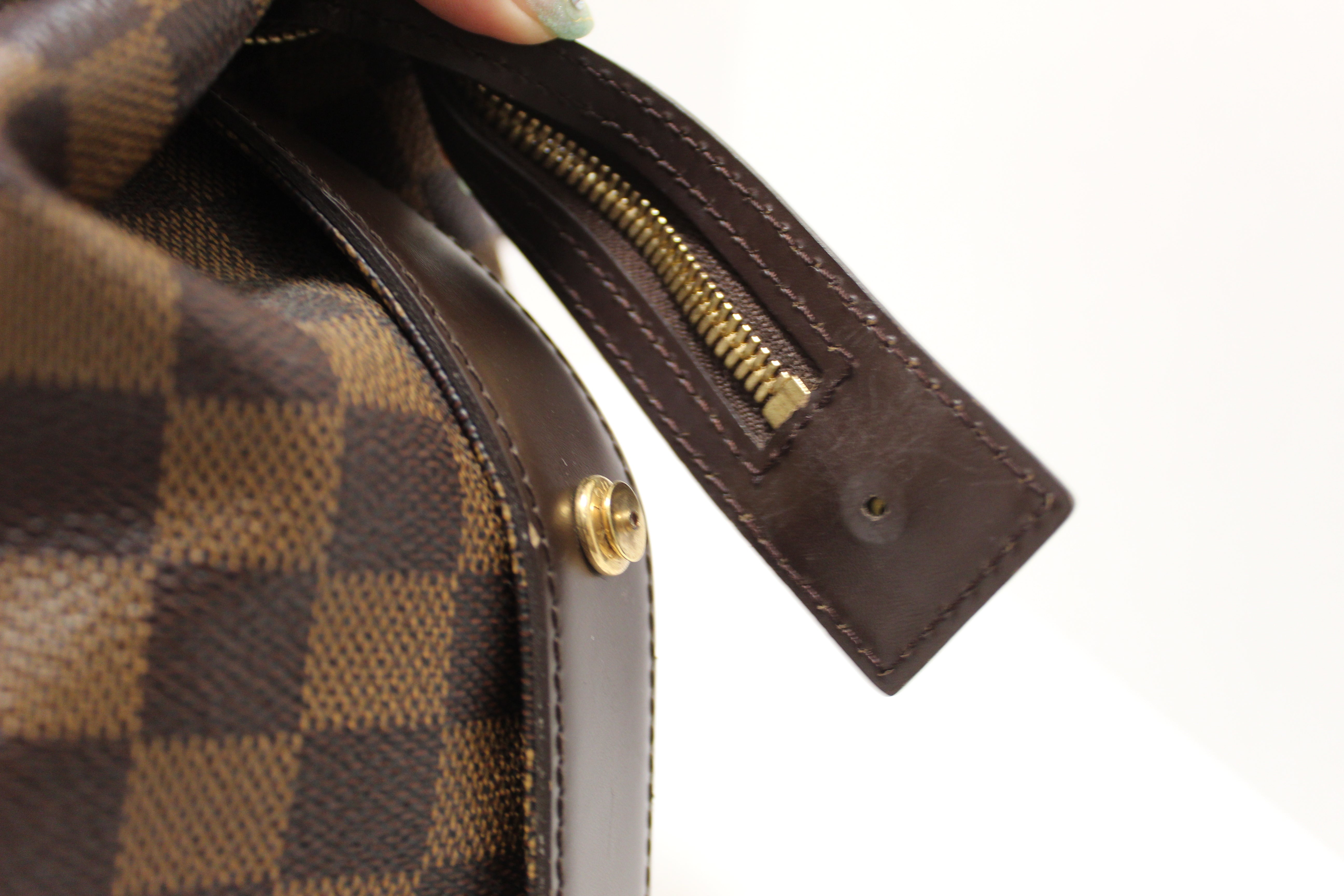 Authentic Louis Vuitton Damier Ebene Chelsea Tote Shoulder Bag