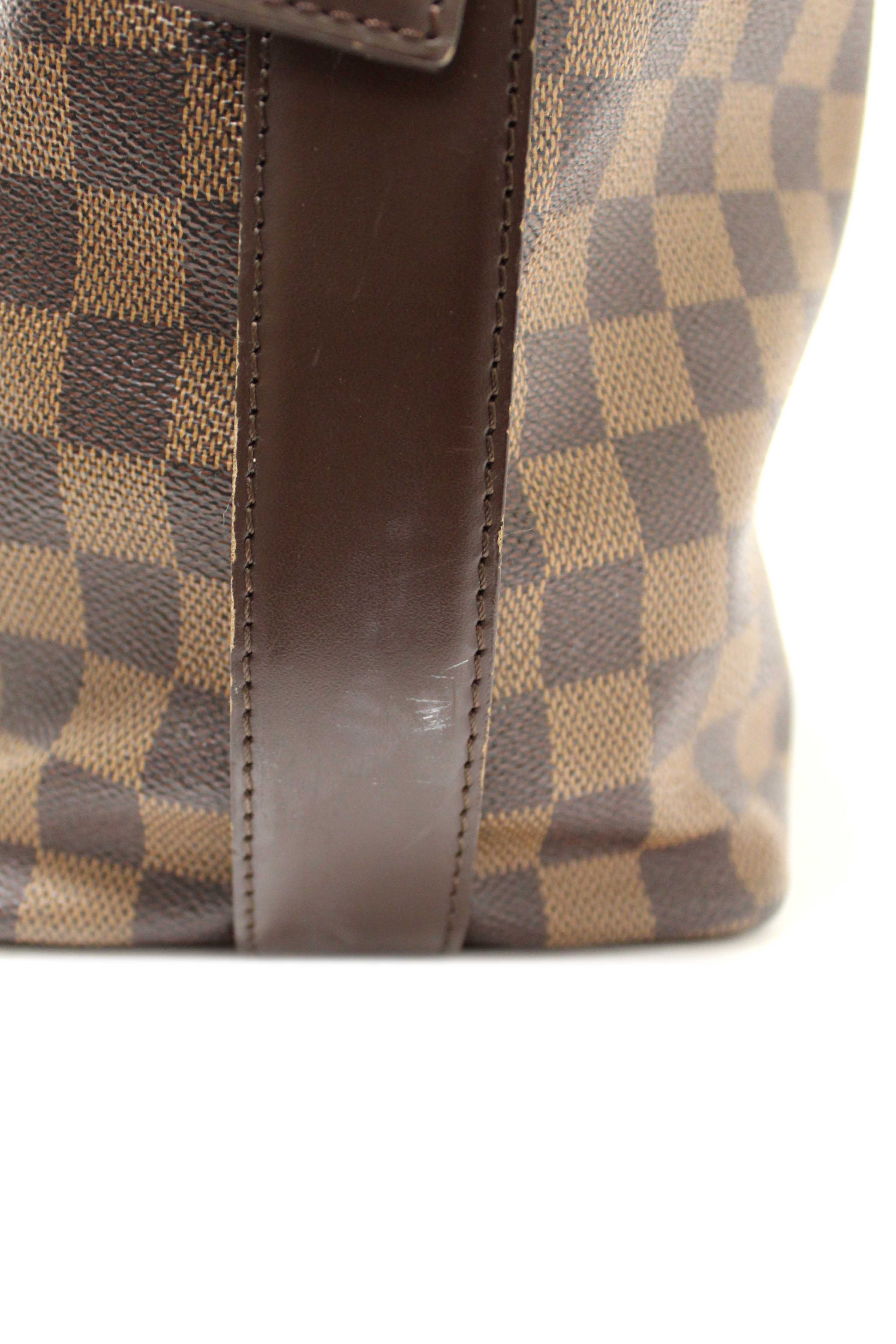 Authentic Louis Vuitton Damier Ebene Chelsea Tote Shoulder Bag