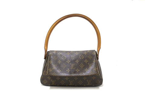 Authentic Louis Vuitton Classic Monogram Mini Looping Tote Bag