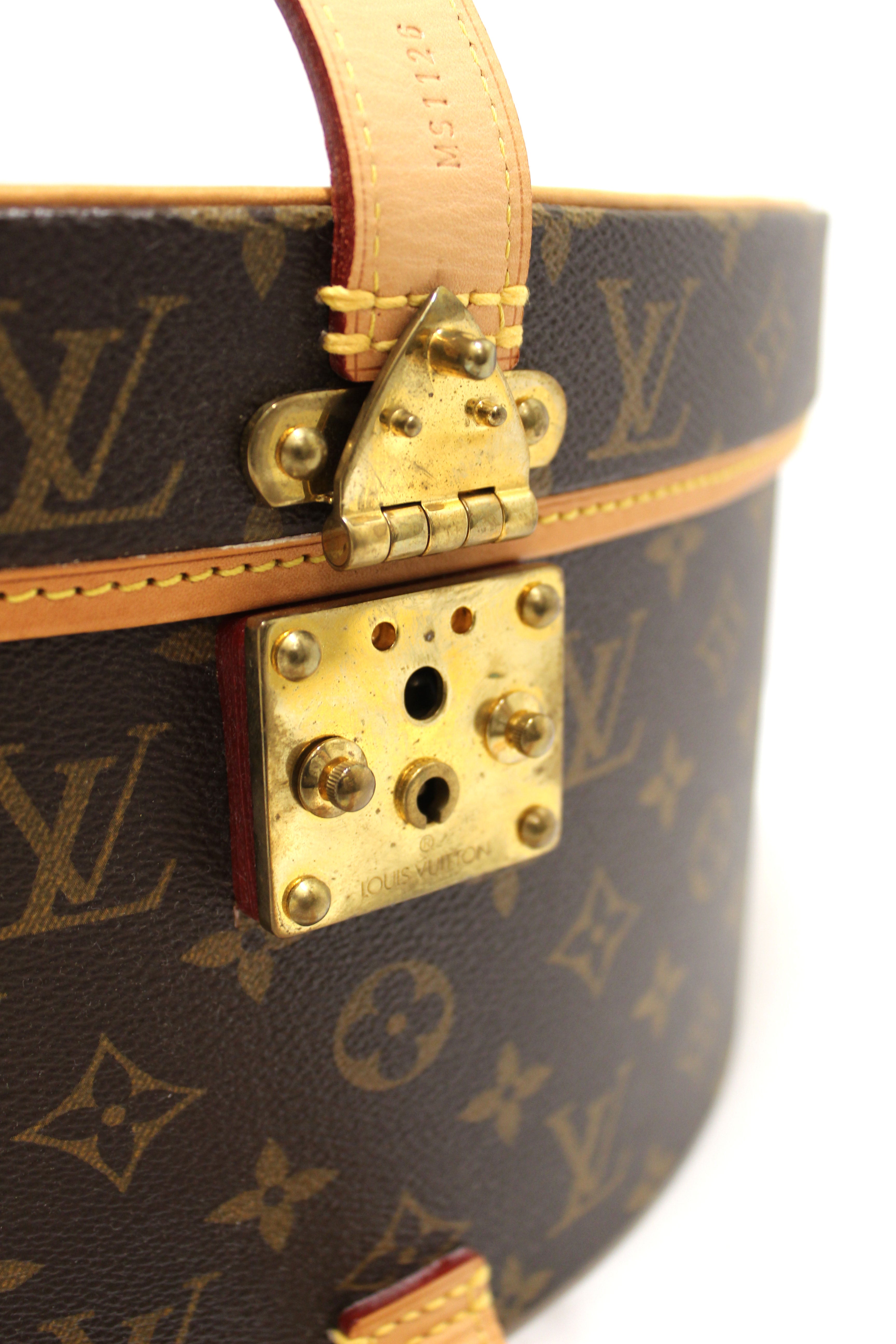 Authentic Louis Vuitton Classic Monogram Boite Chapeau 40 Hat Box Bag