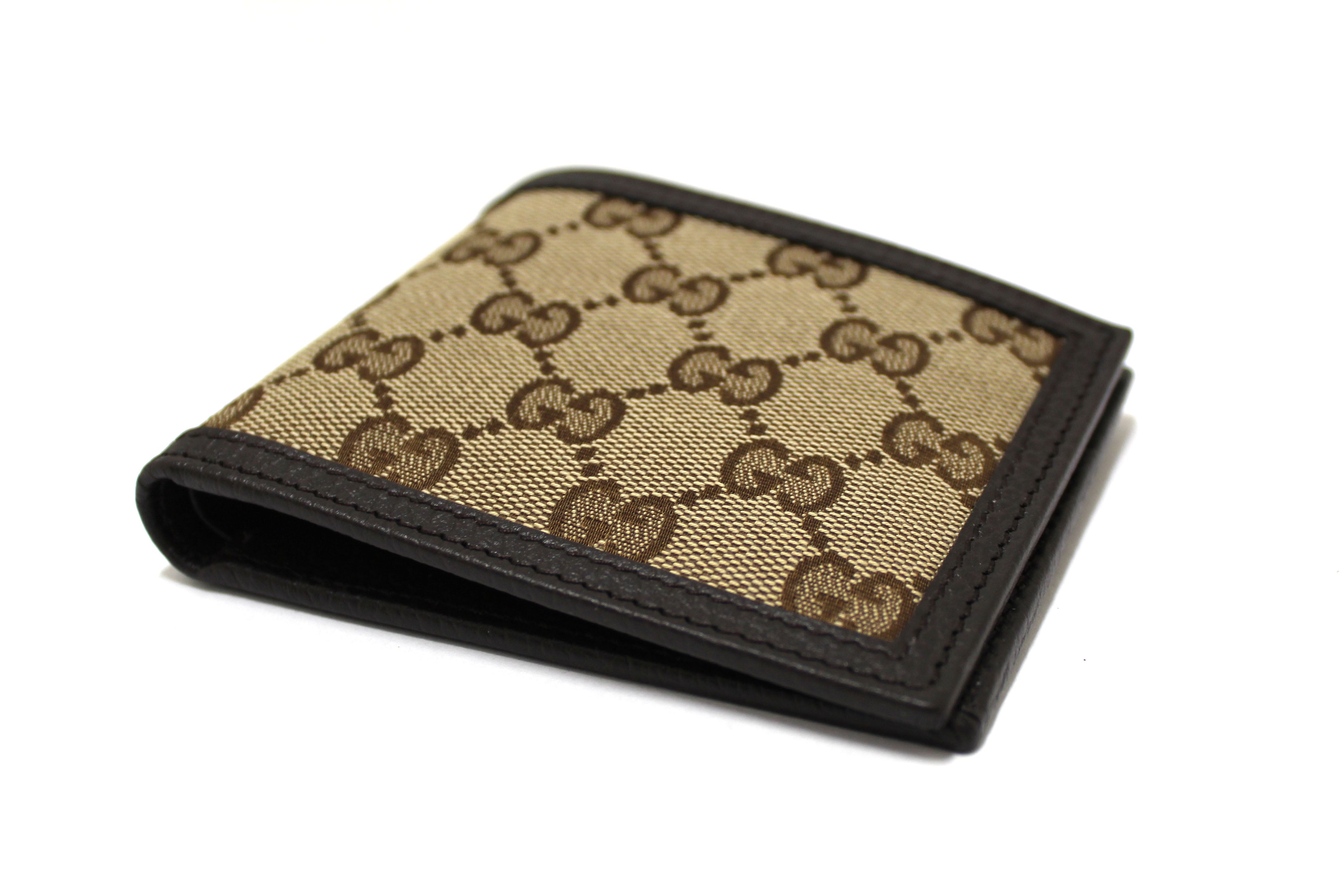 NEW Authentic Gucci Brown GG Signature Men's Wallet