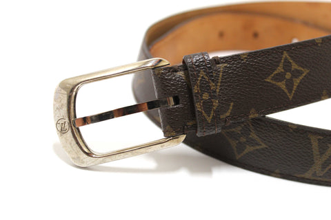 Authentic Louis Vuitton Classic Monogram Ellipse Belt 85