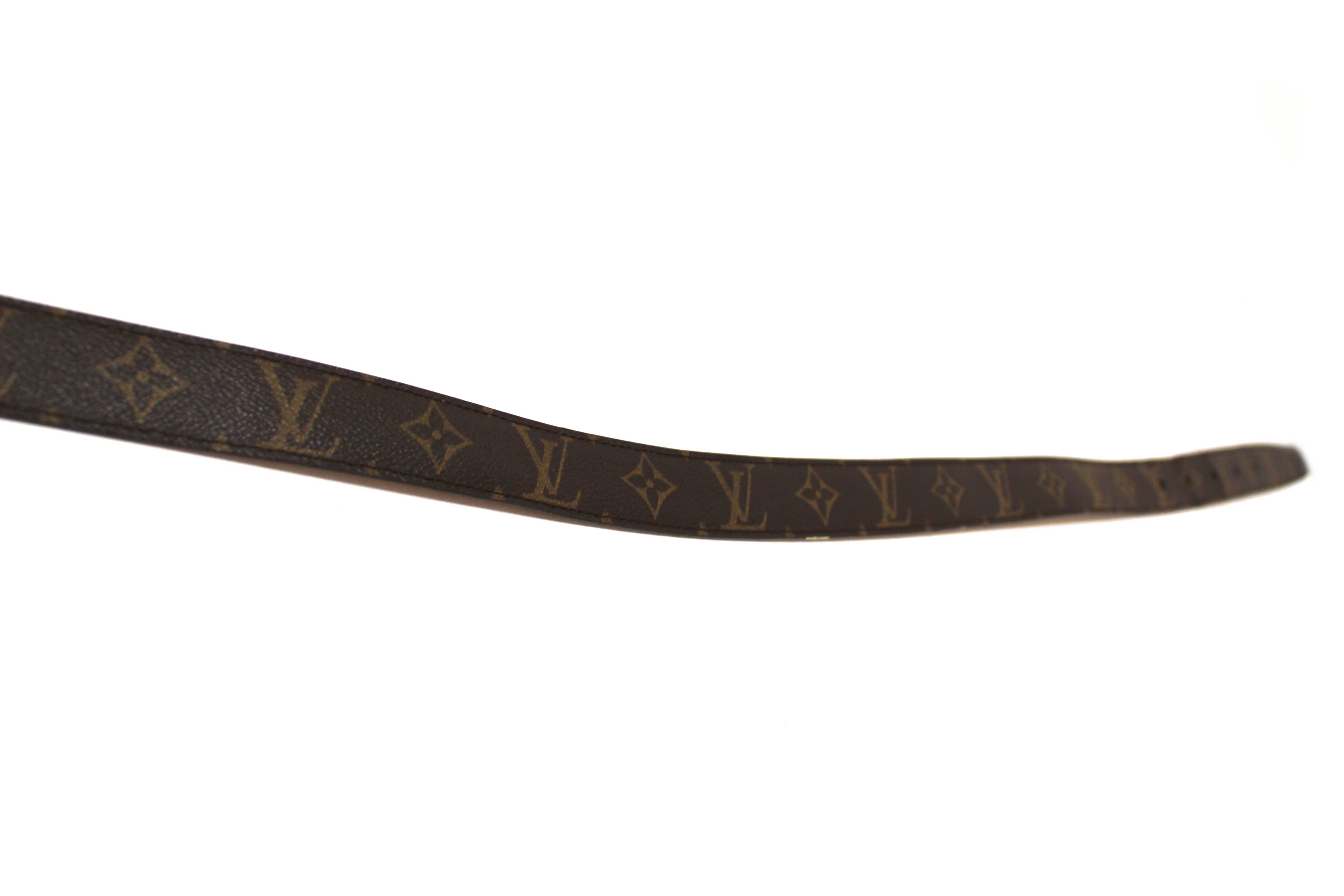 Authentic Louis Vuitton Classic Monogram Ellipse Belt 85