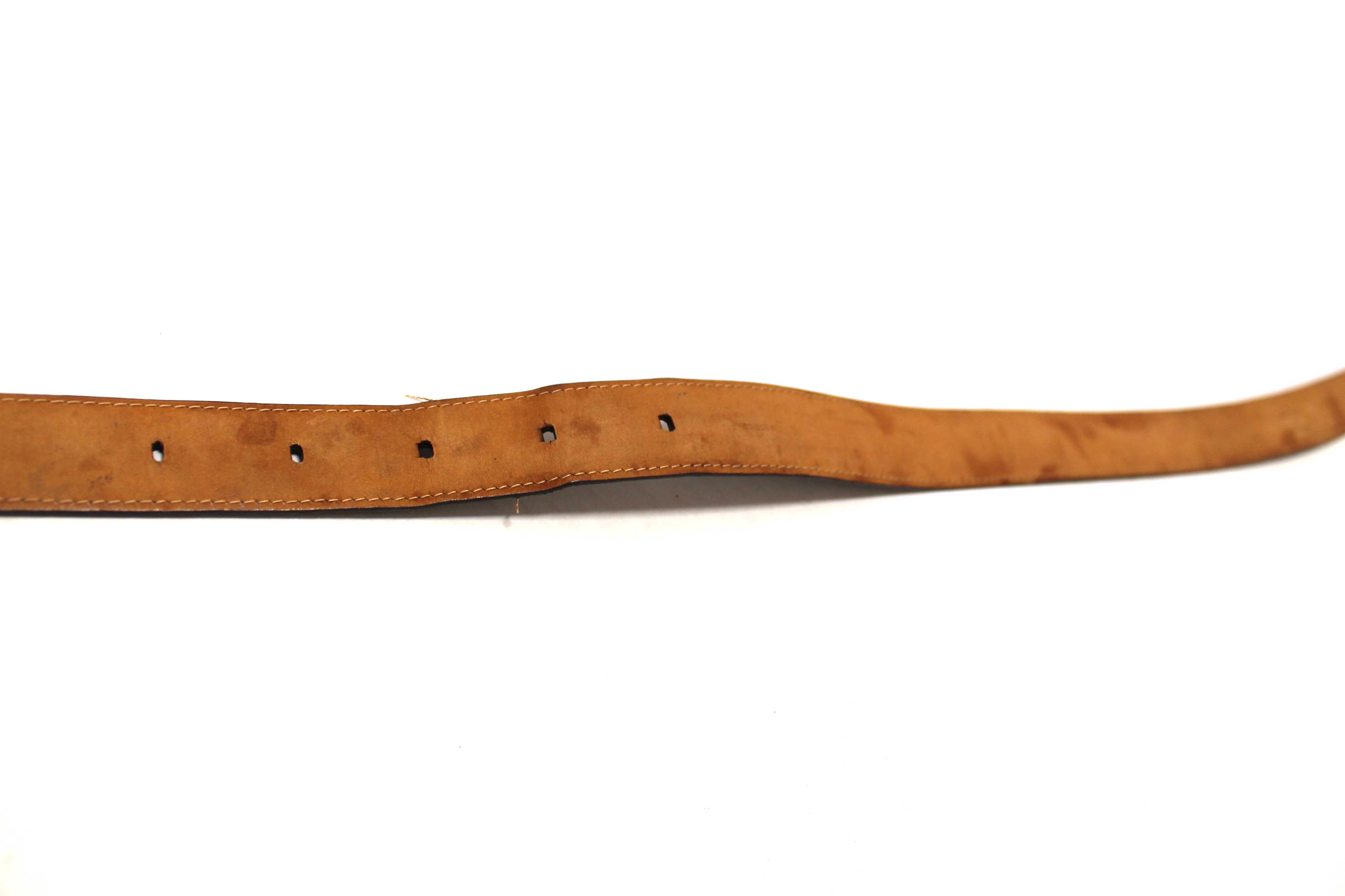 Authentic Louis Vuitton Classic Monogram Ellipse Belt 85