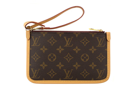 Authentic Louis Vuitton Classic Monogram Carryall PM Pochette Pouch