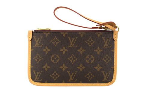 Authentic Louis Vuitton Classic Monogram Carryall PM Pochette Pouch