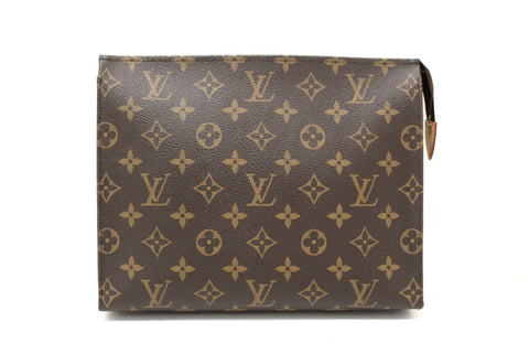 Authentic Louis Vuitton Classic Monogram Toiletry Pouch 26