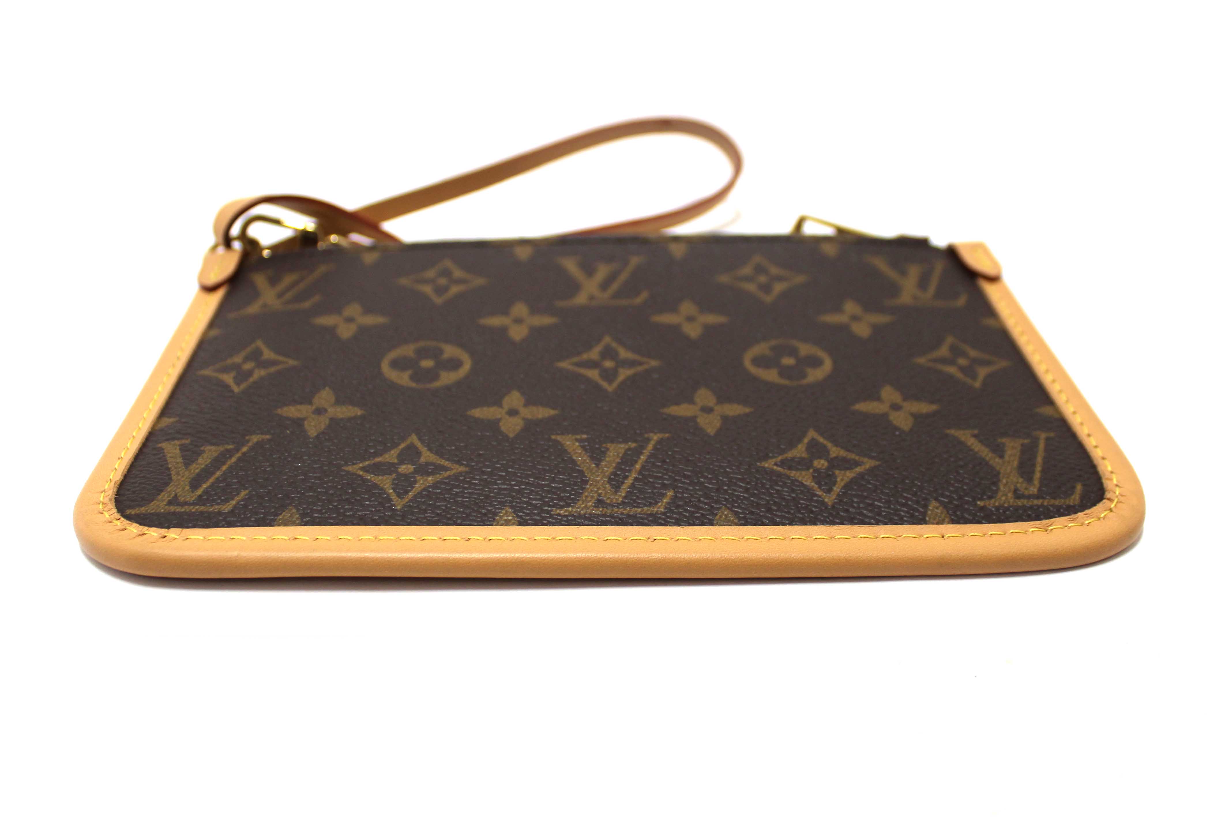 Authentic Louis Vuitton Classic Monogram Carryall PM Pochette Pouch