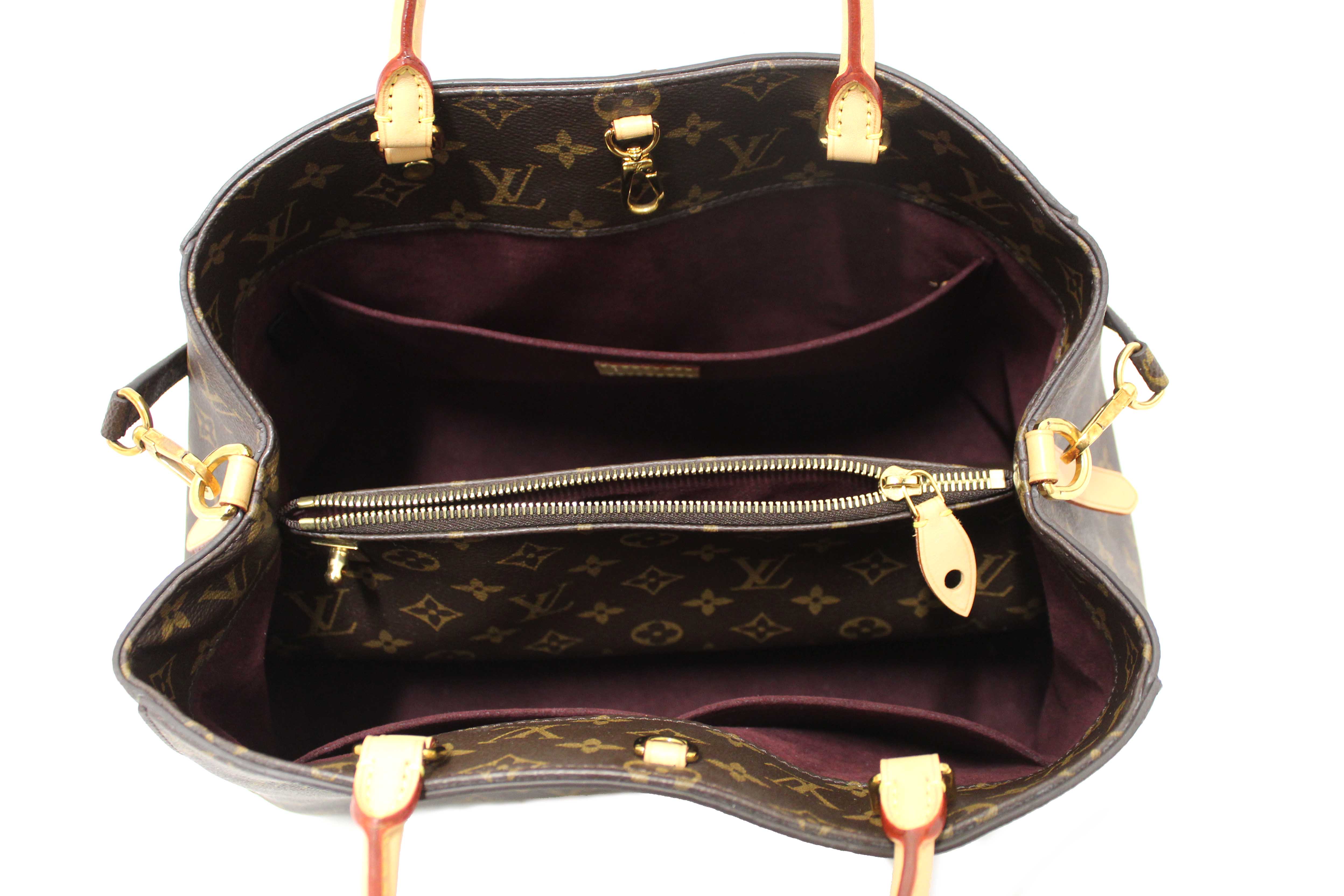 Authentic Louis Vuitton Classic Monogram Canvas Montaigne GM Handbag