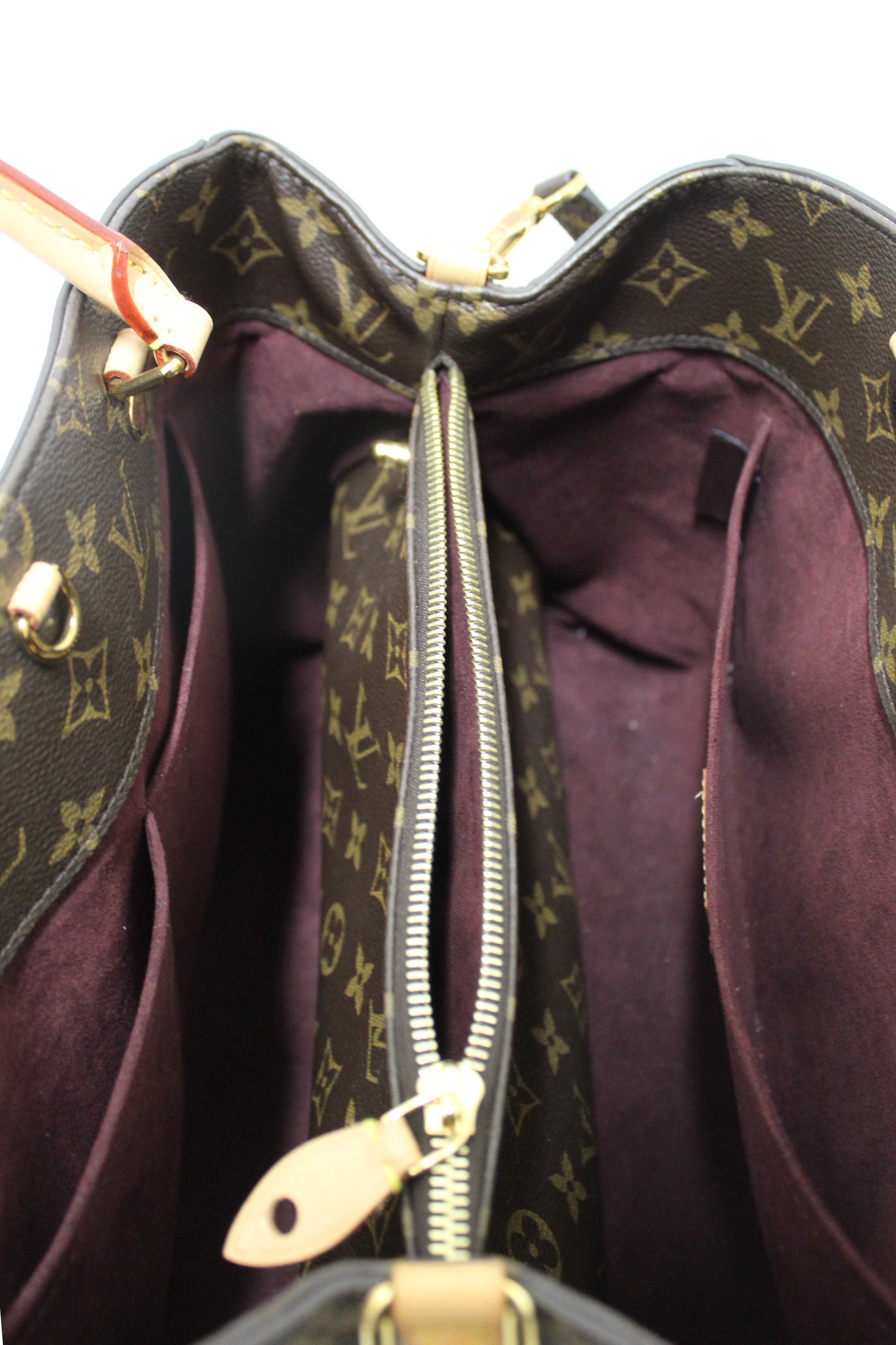 Authentic Louis Vuitton Classic Monogram Canvas Montaigne GM Handbag