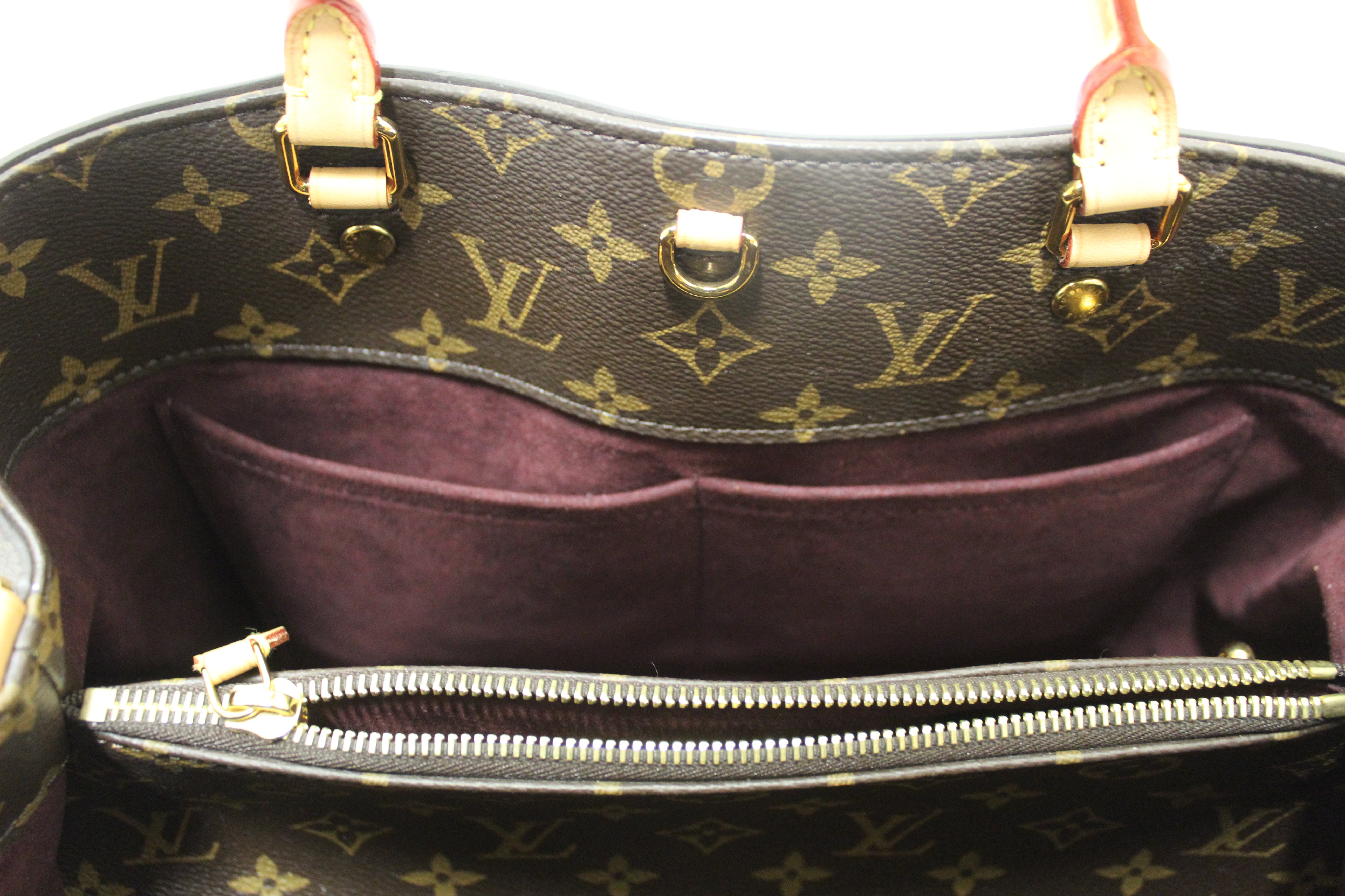 Authentic Louis Vuitton Classic Monogram Canvas Montaigne GM Handbag