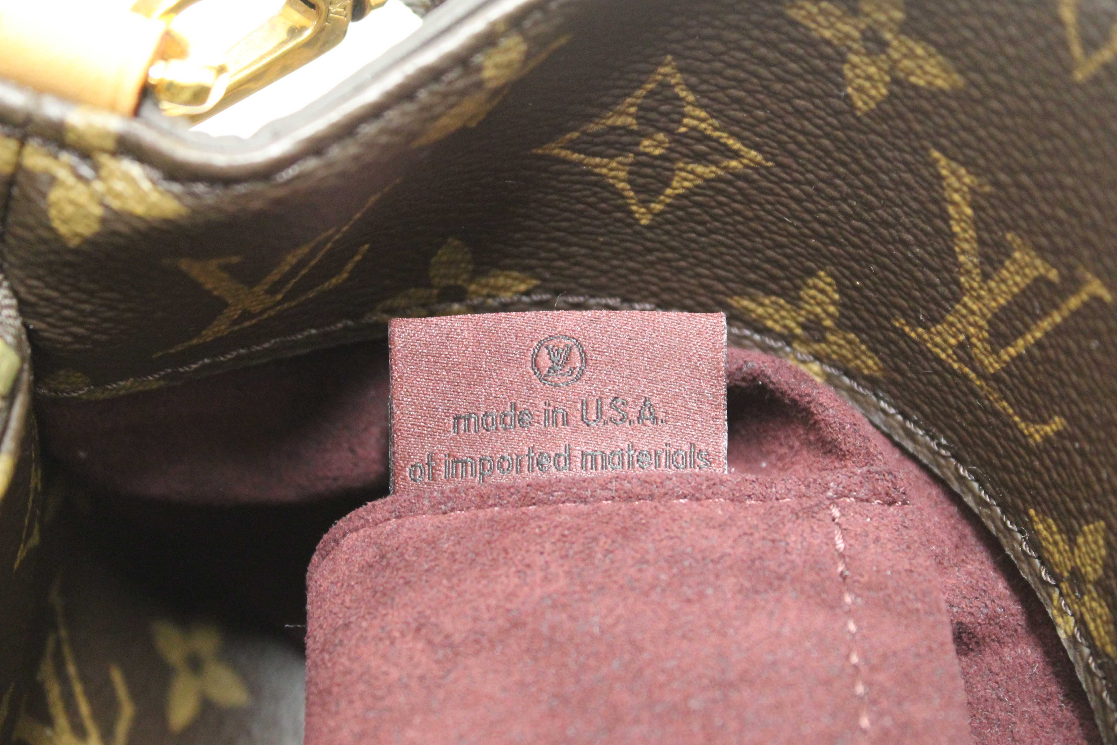 Authentic Louis Vuitton Classic Monogram Canvas Montaigne GM Handbag