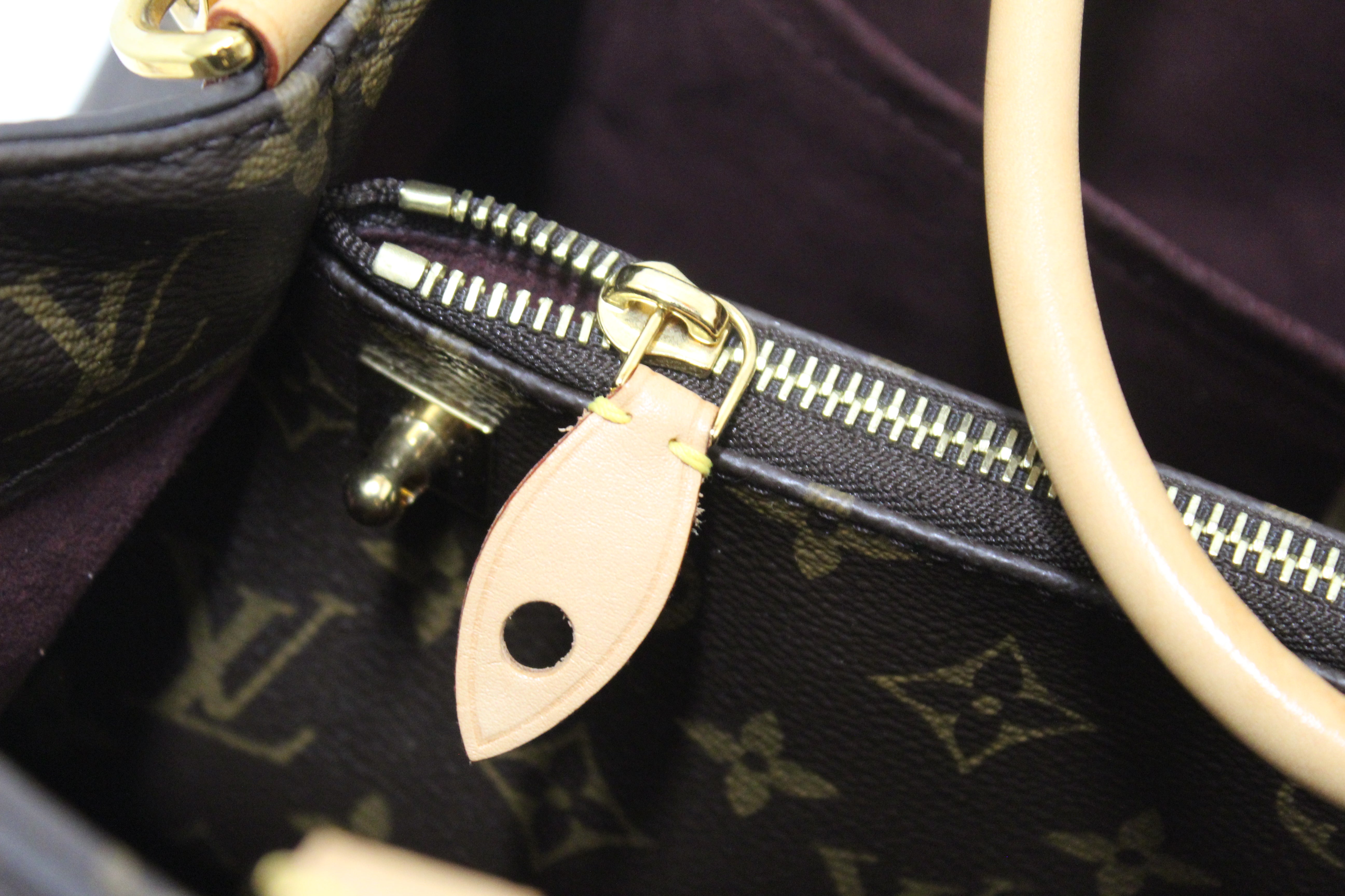 Authentic Louis Vuitton Classic Monogram Canvas Montaigne GM Handbag