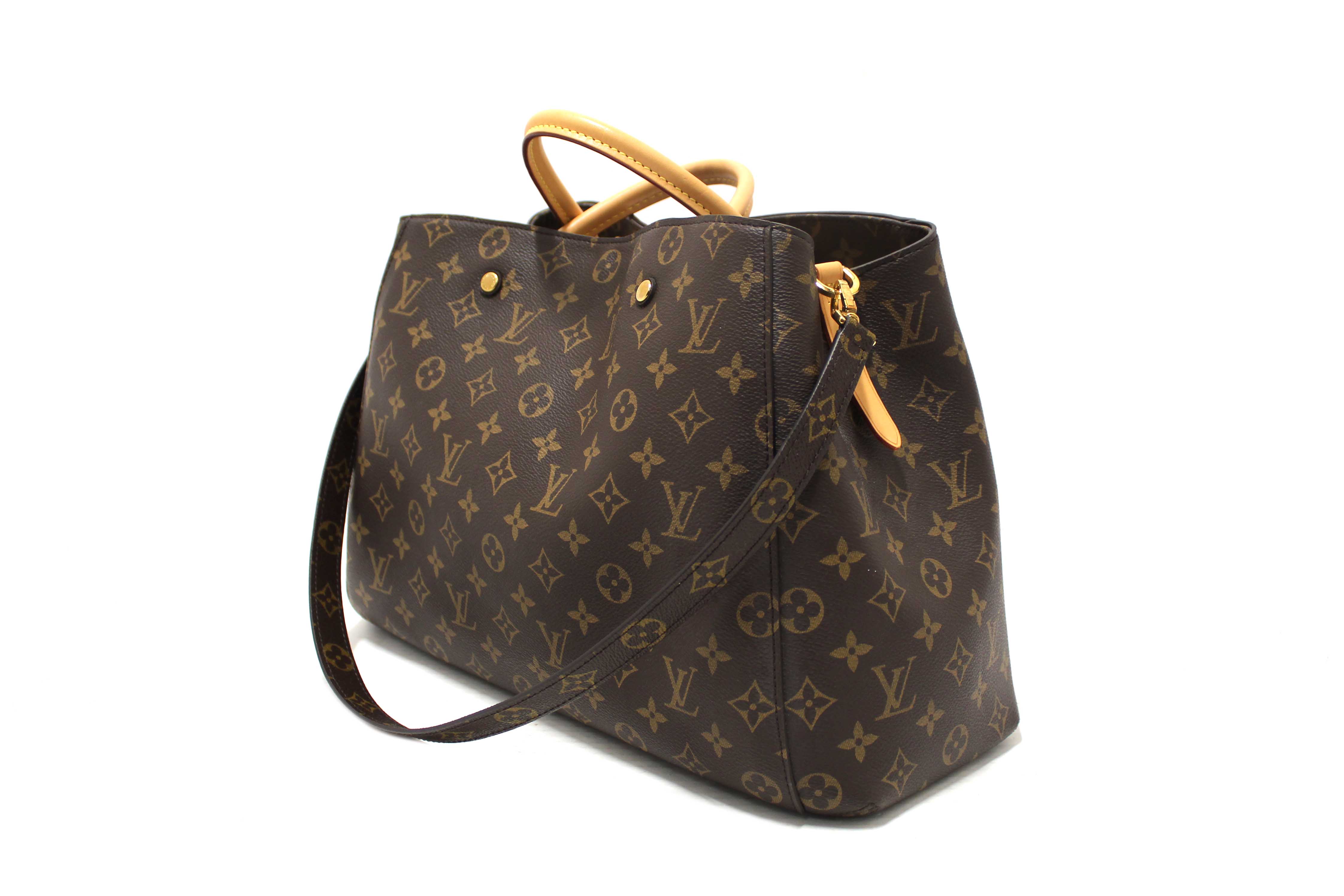 Authentic Louis Vuitton Classic Monogram Canvas Montaigne GM Handbag