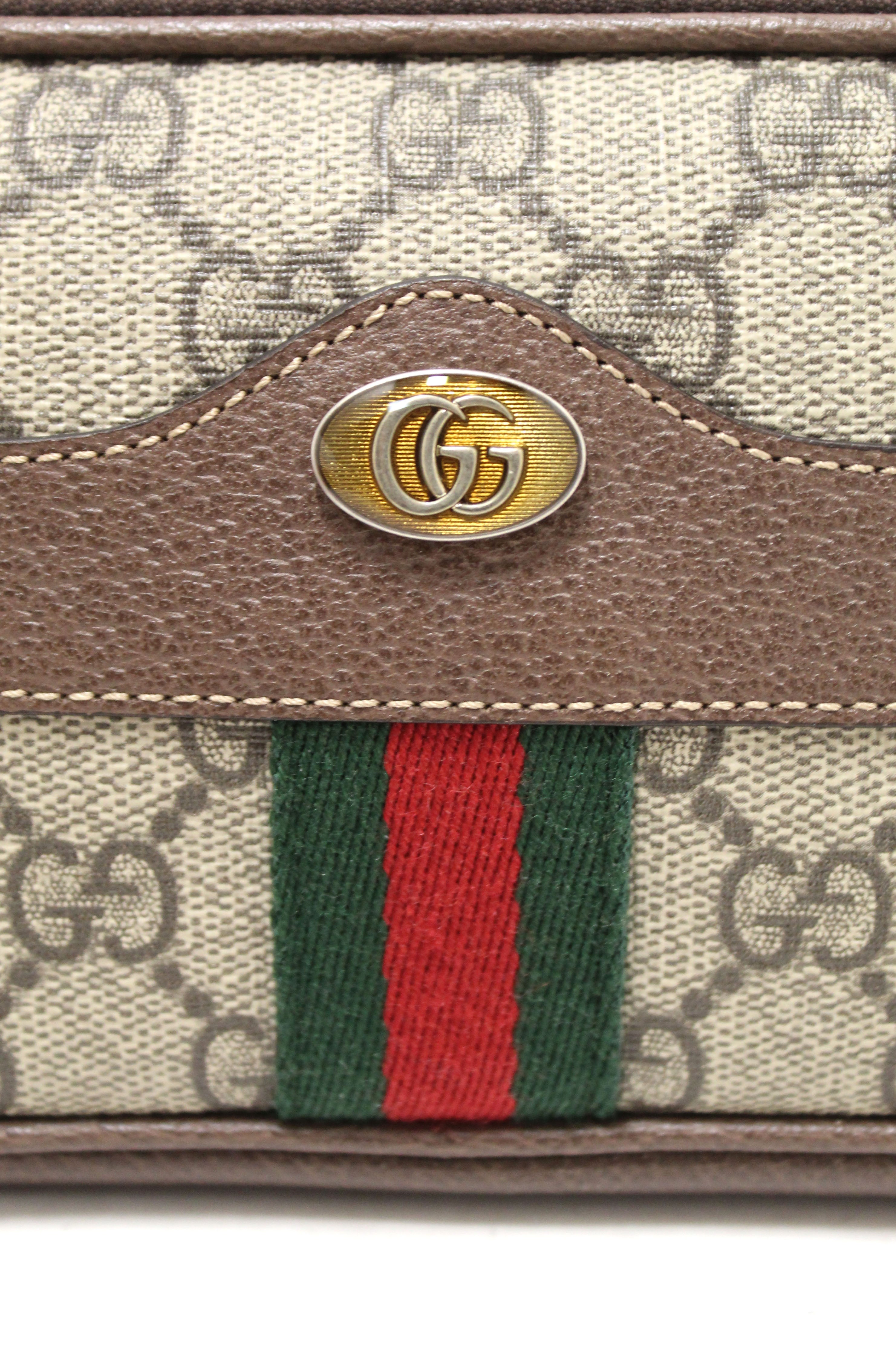 Authentic Gucci Ophidia GG Supreme Canvas Crossbody Messenger Bag 598664