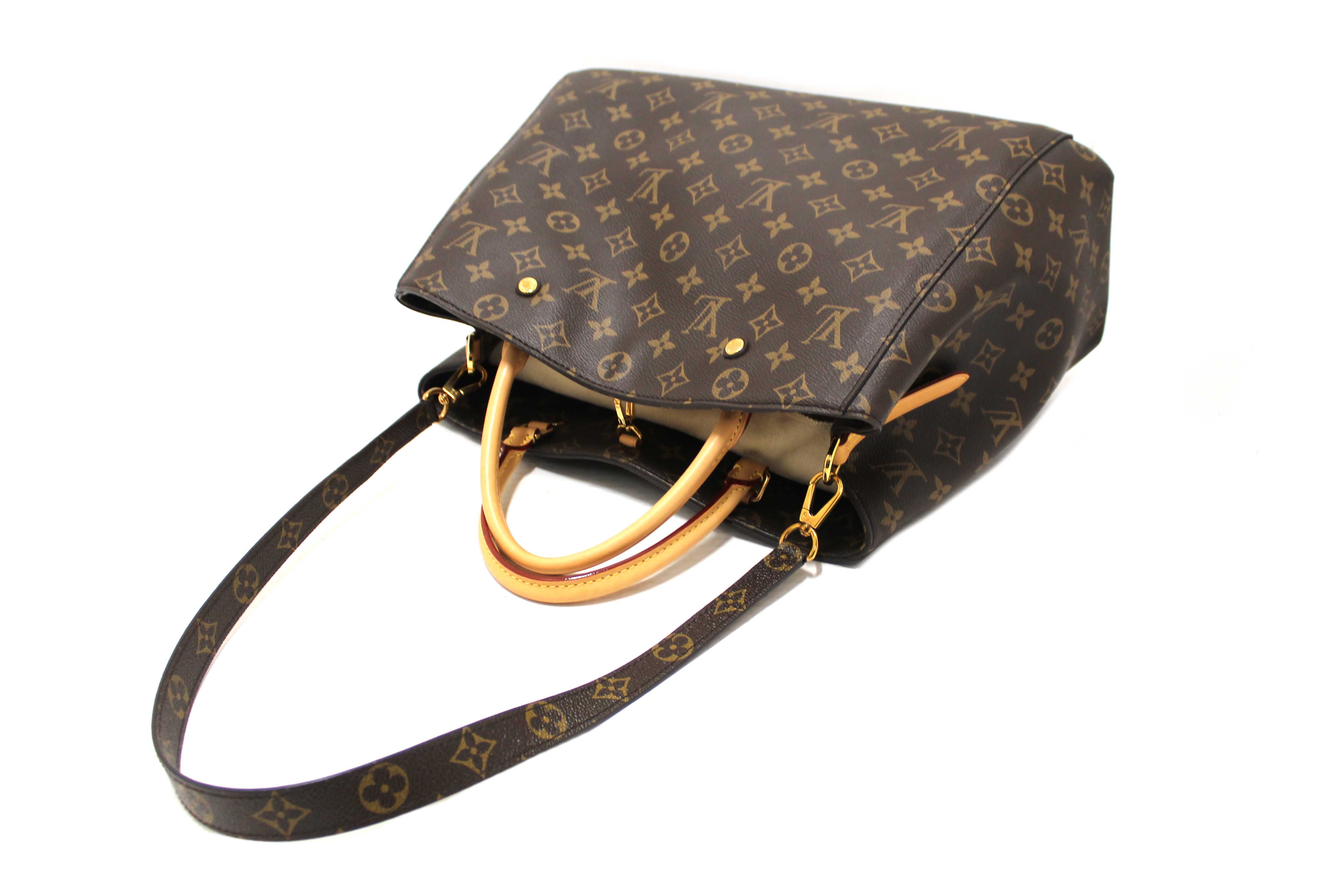 Authentic Louis Vuitton Classic Monogram Canvas Montaigne GM Handbag