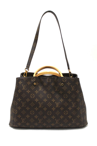 Authentic Louis Vuitton Classic Monogram Canvas Montaigne GM Handbag
