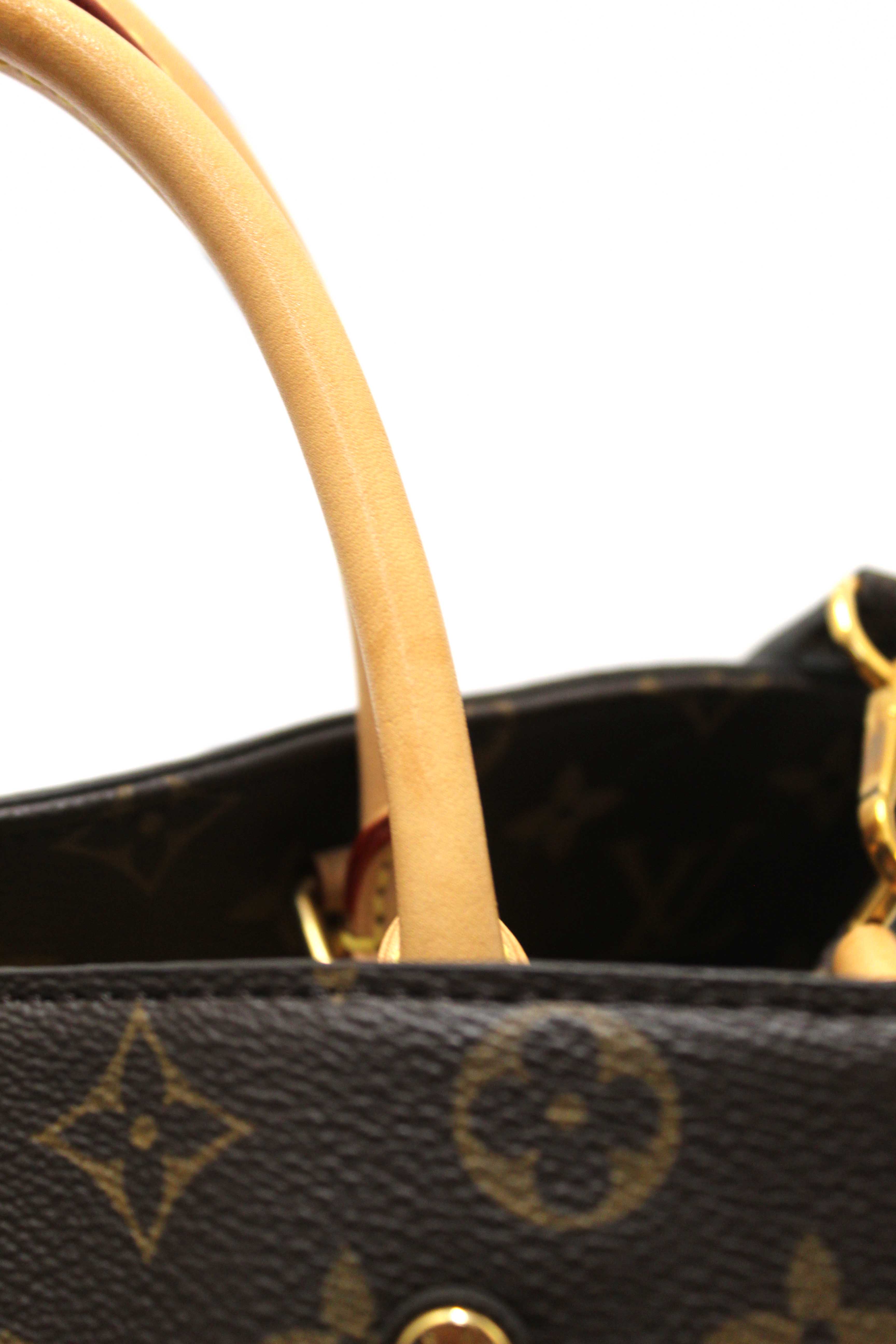 Authentic Louis Vuitton Classic Monogram Canvas Montaigne GM Handbag