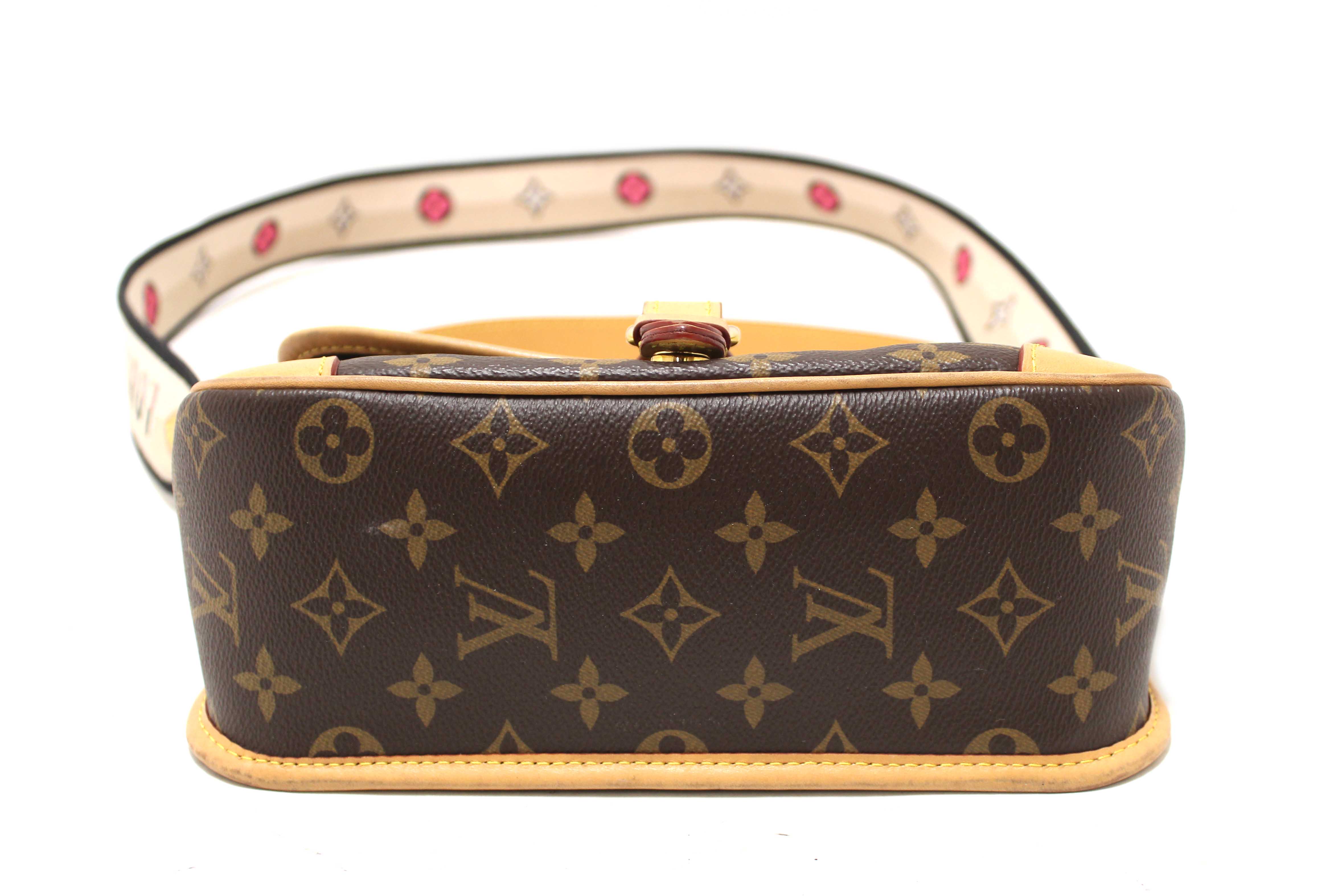 Authentic Louis Vuitton Classic Monogram Diana Shoulder Bag