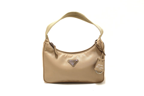 Authentic Prada Desert Beige Re-Nylon Re-Edition 2000 Mini Shoulder Bag