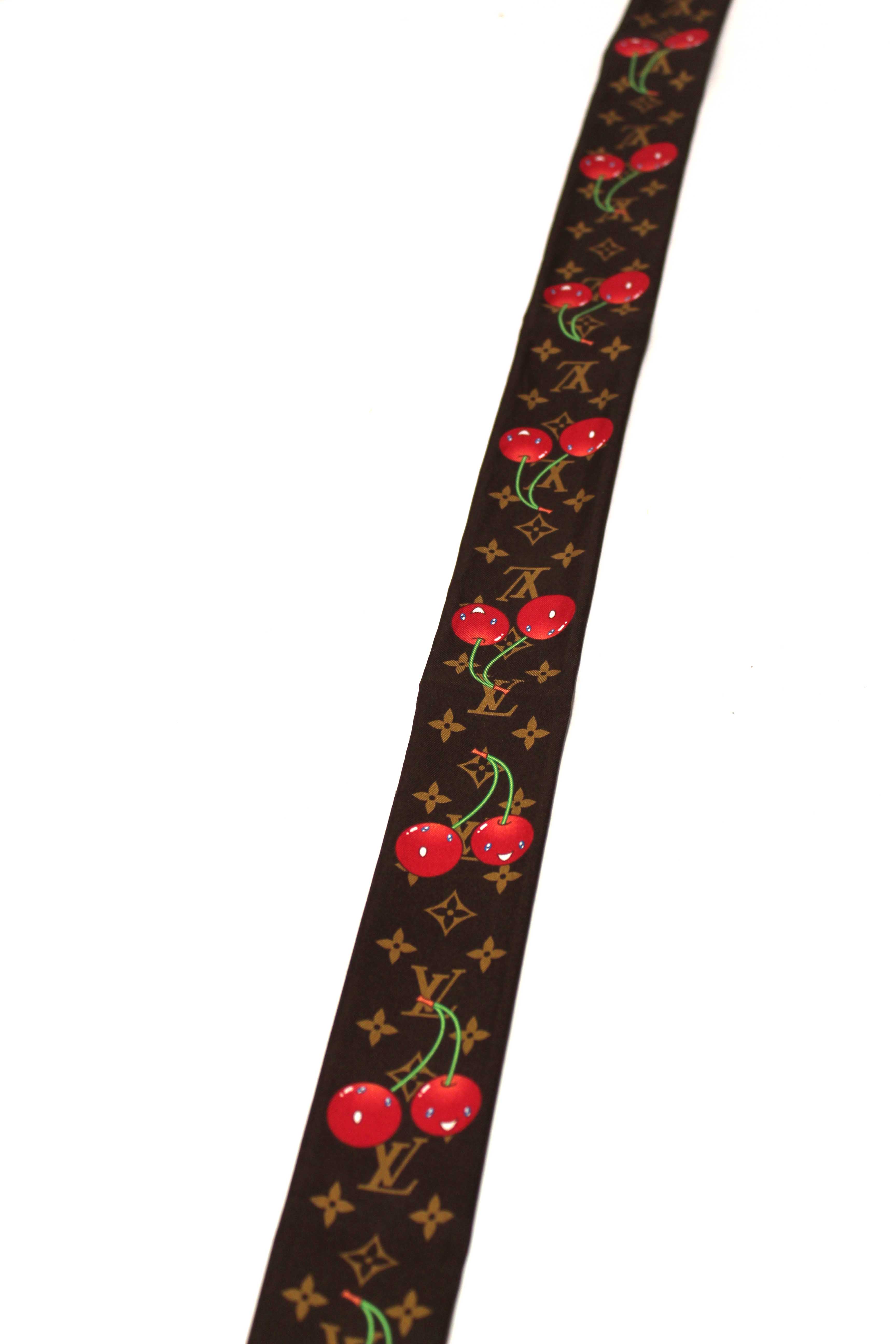 Authentic Louis Vuitton Brown LV x TM Cerise Twilly Bandeau