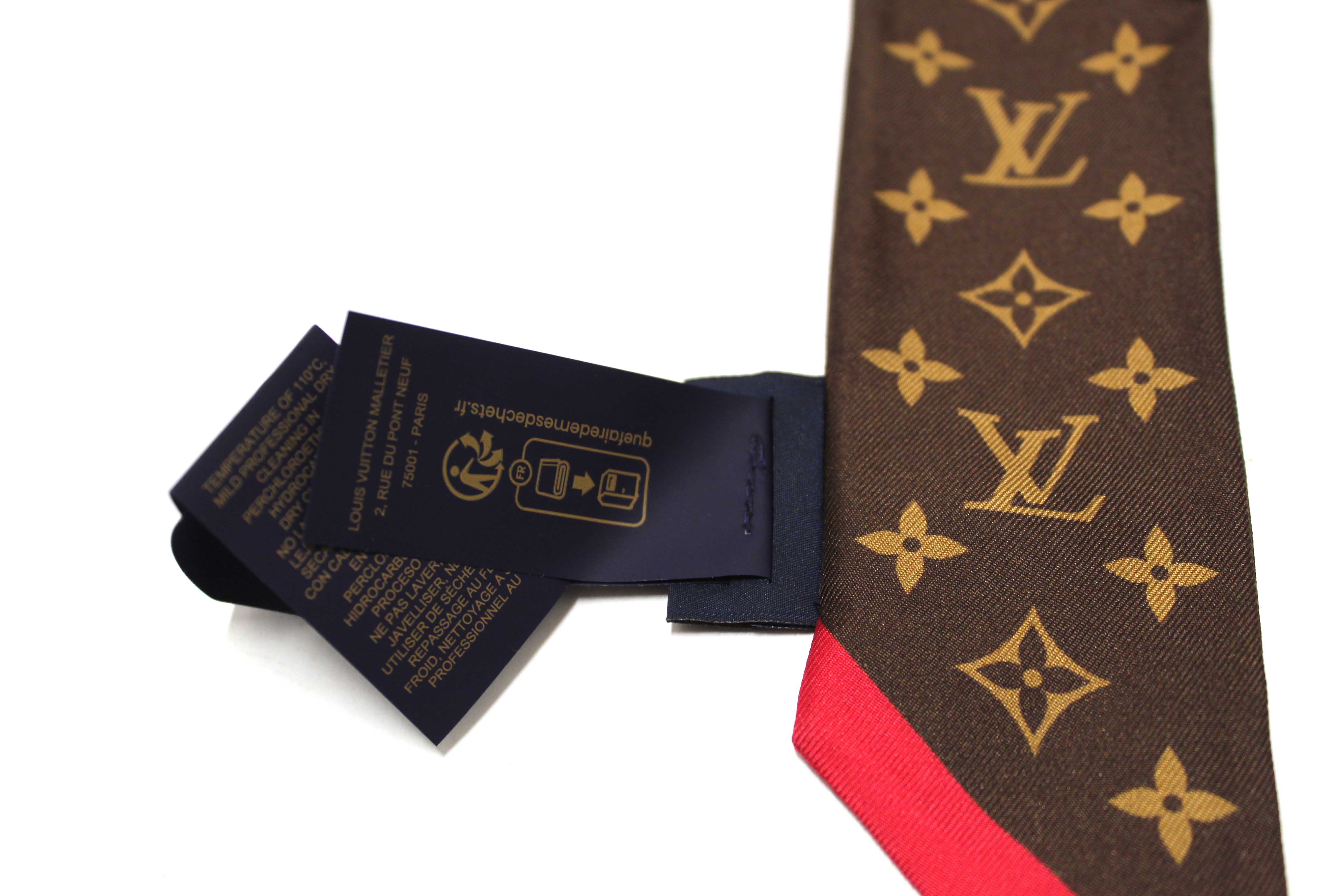 Authentic Louis Vuitton Brown LV x TM Cerise Twilly Bandeau