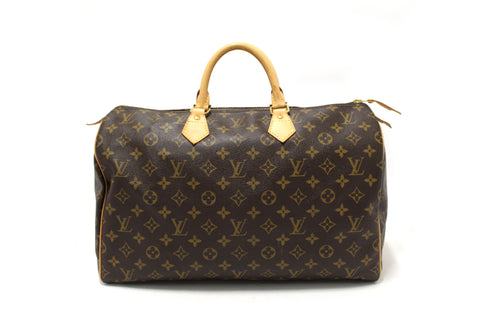 Authentic Louis Vuitton Vintage Classic Monogram Speedy 40 Handbag