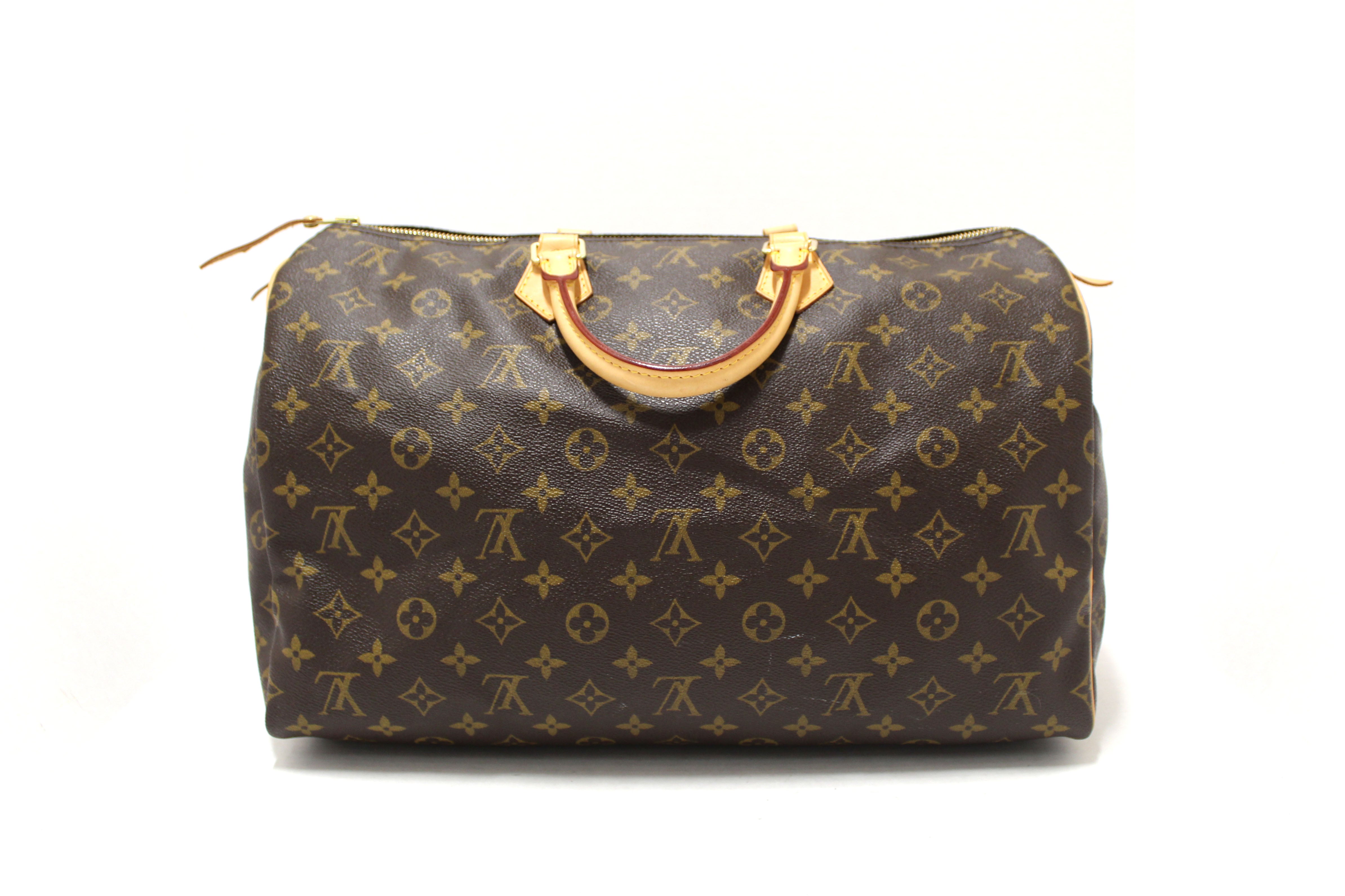 Authentic Louis Vuitton Vintage Classic Monogram Speedy 40 Handbag