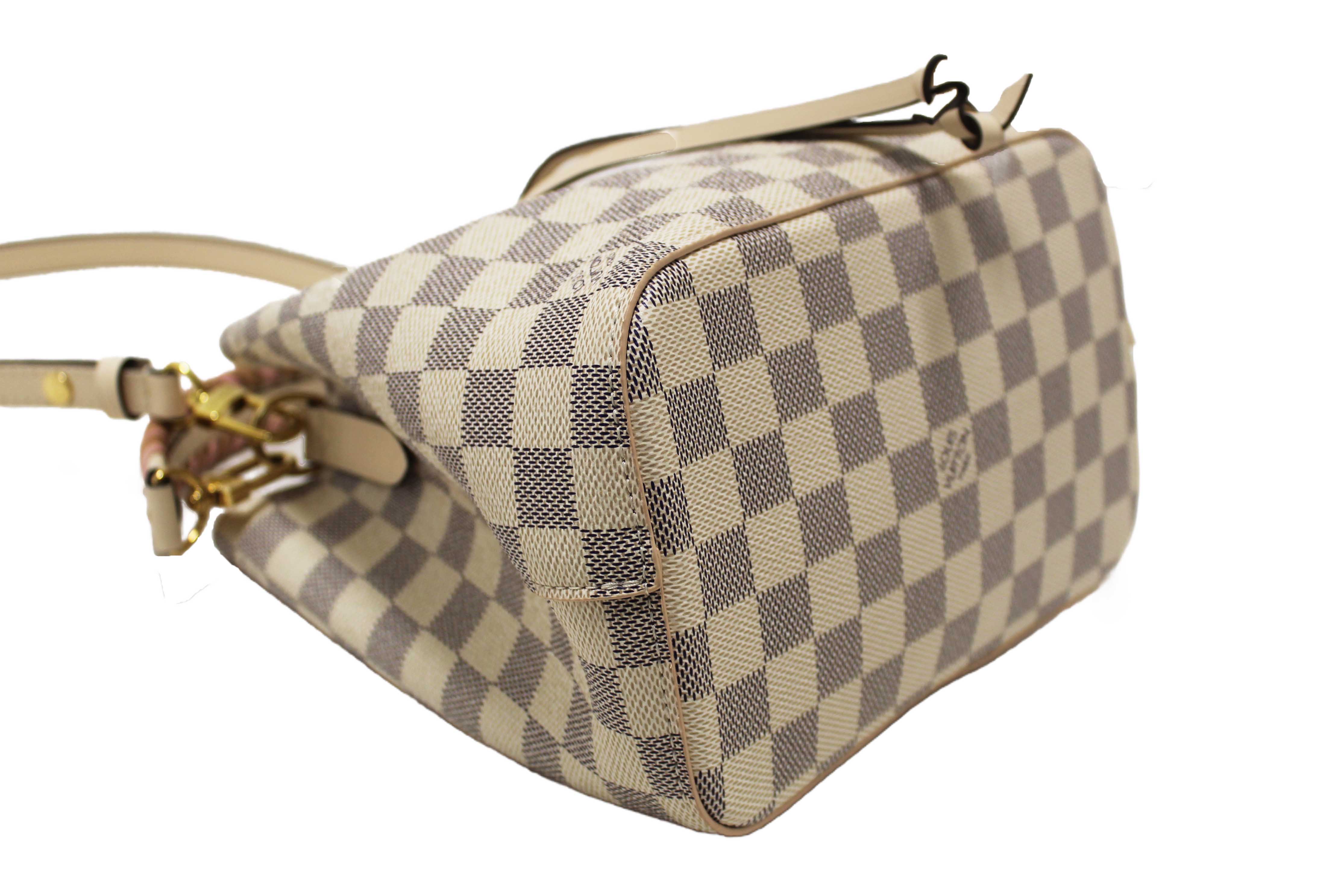 Authentic Louis Vuitton Damier Azur Canvas with Braided Handle NeoNoe BB Bag