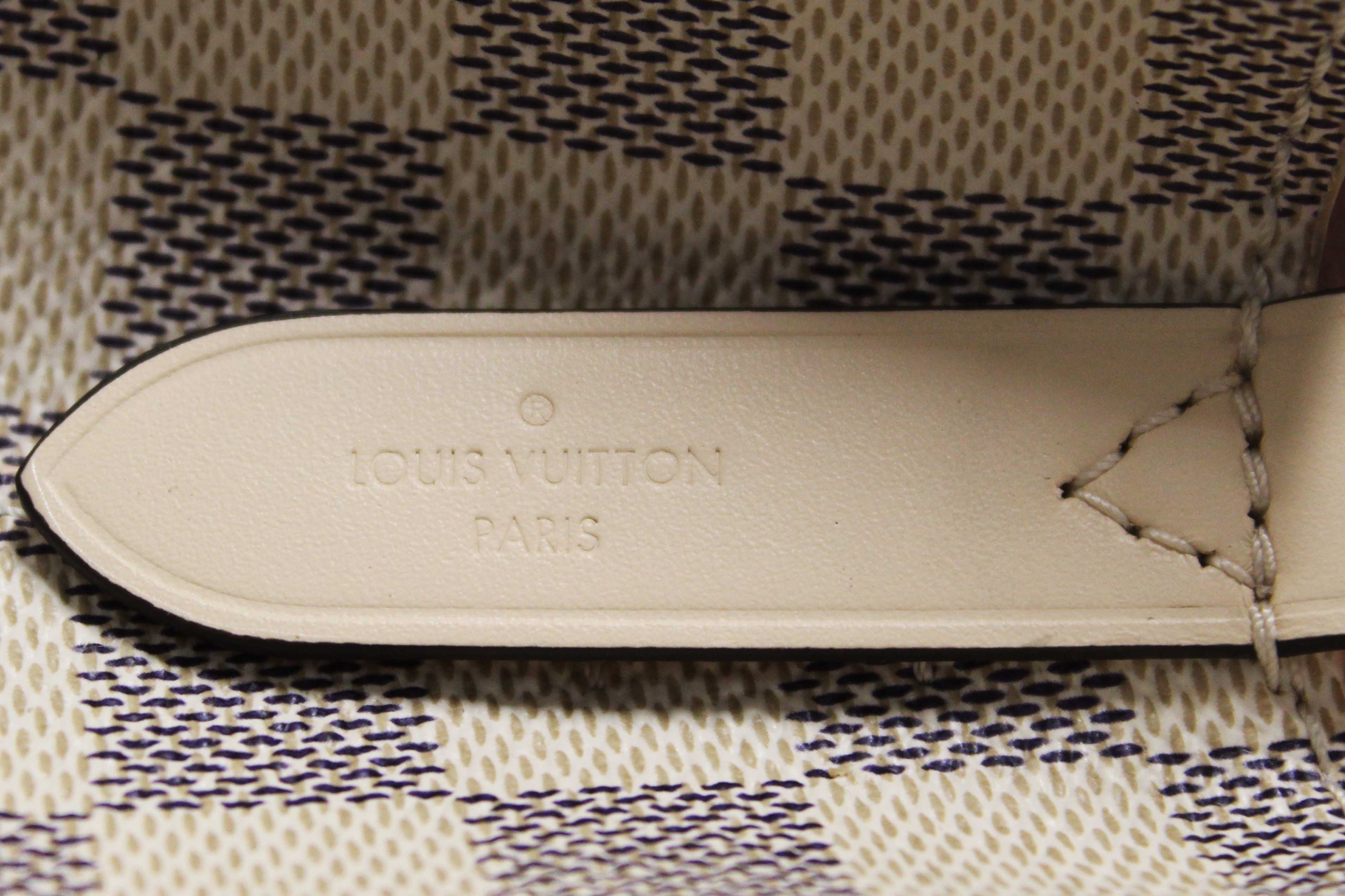 Authentic Louis Vuitton Damier Azur Canvas with Braided Handle NeoNoe BB Bag