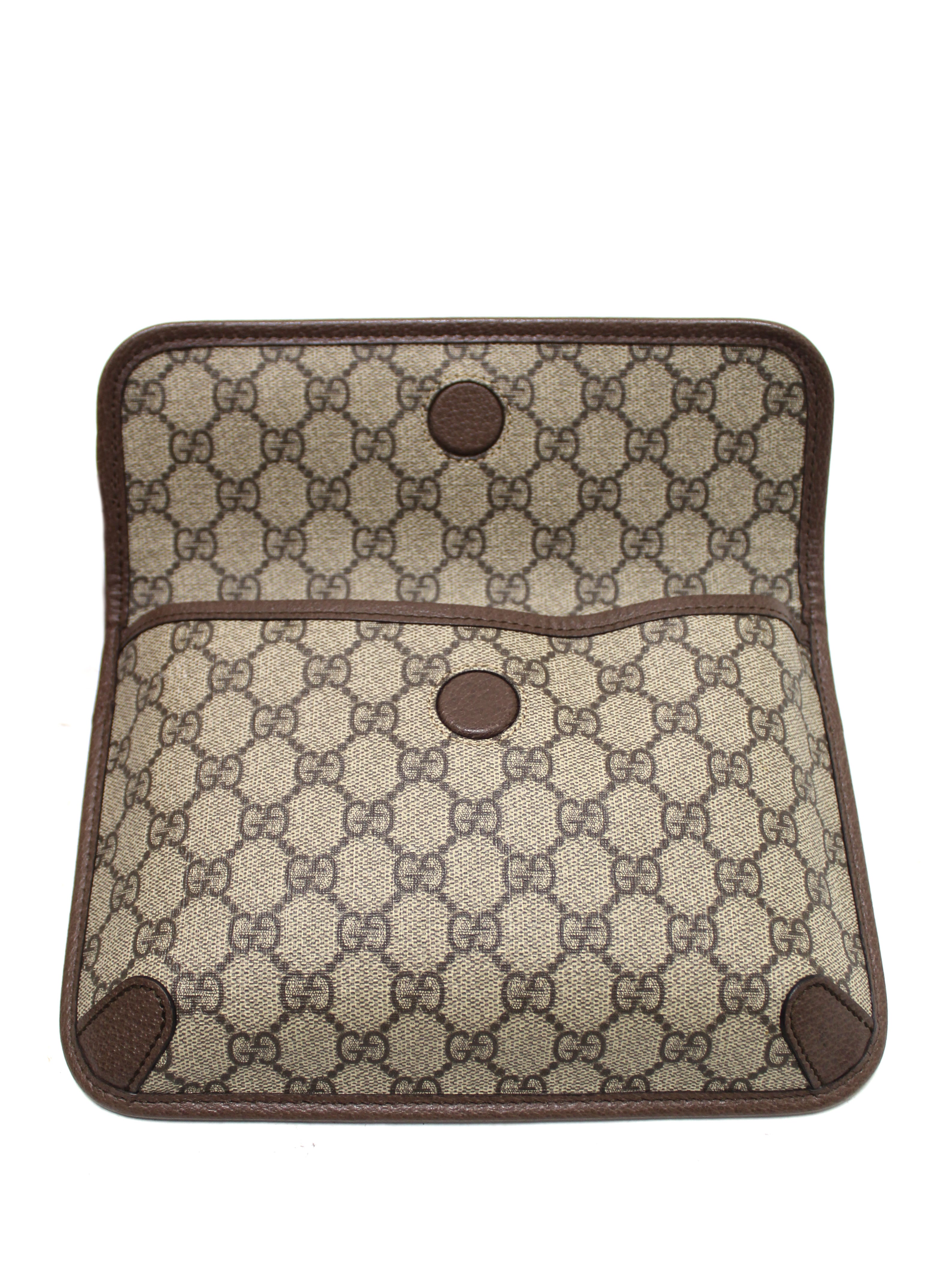 Gucci GG Supreme Neo Vintage Belt Bag 493930 Brown Cloth ref