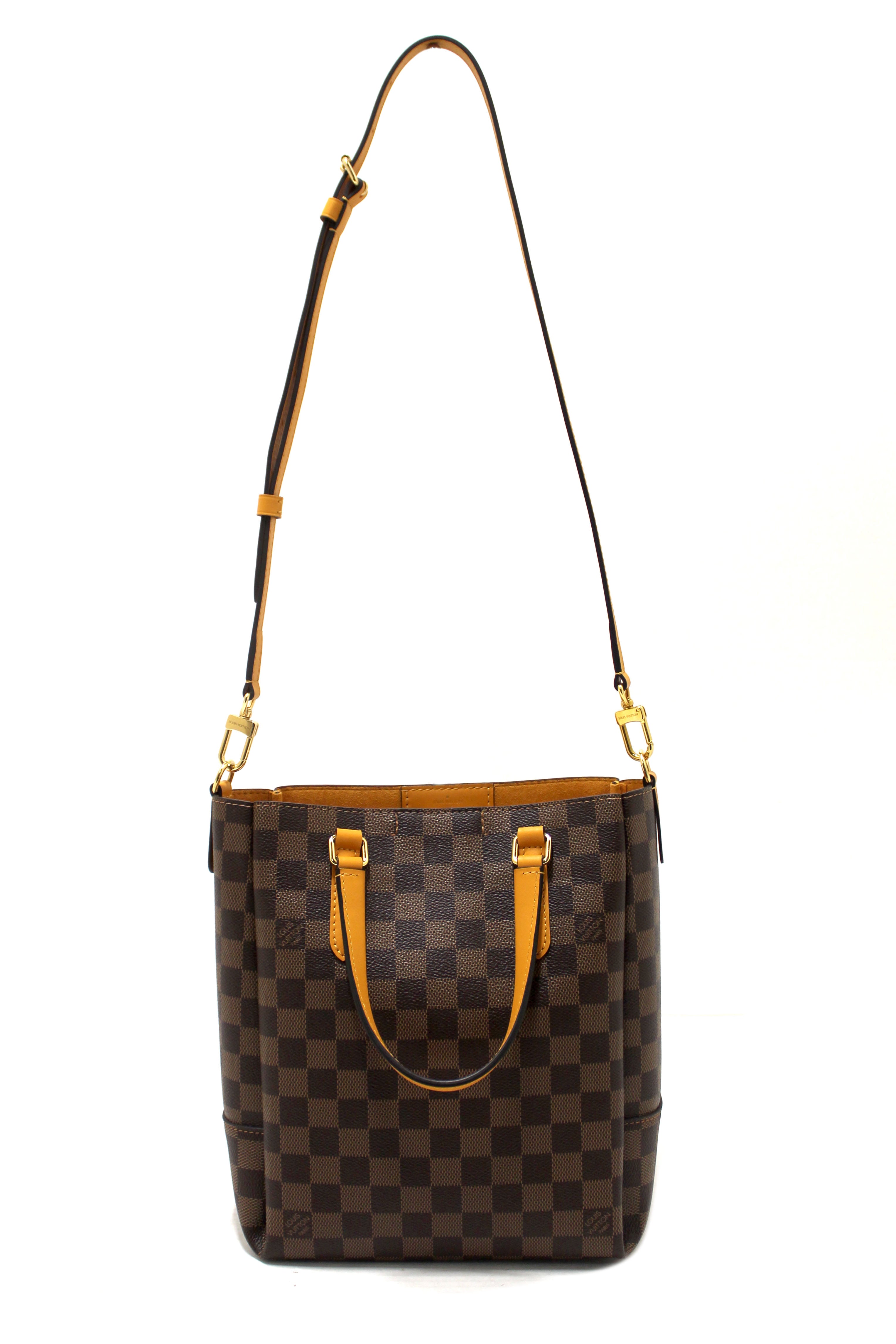 Authentic Louis Vuitton Damier Ebene Belmont Tote Bag