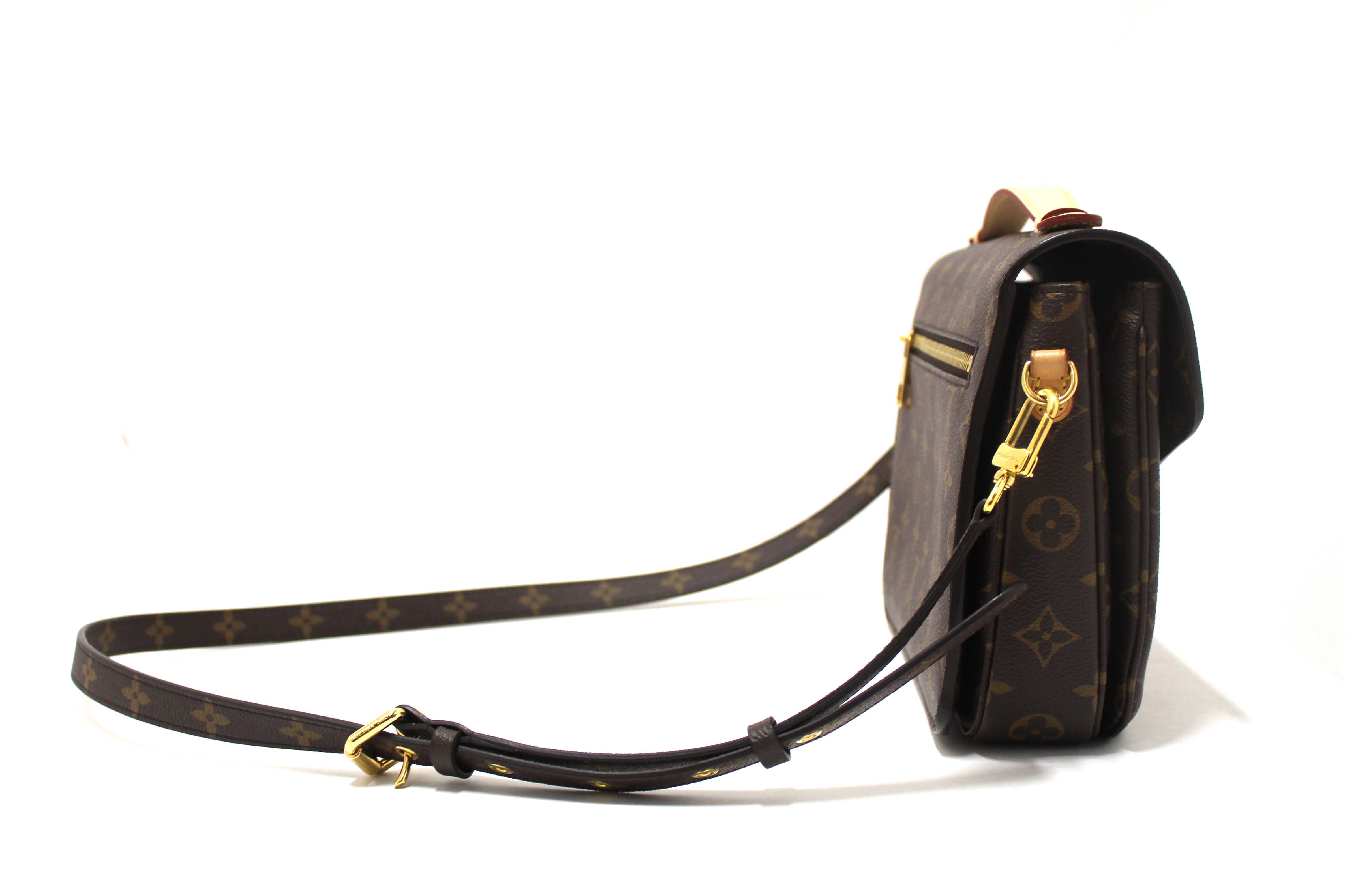 Authentic Louis Vuitton Monogram Pochette Metis Messenger Crossbody Bag