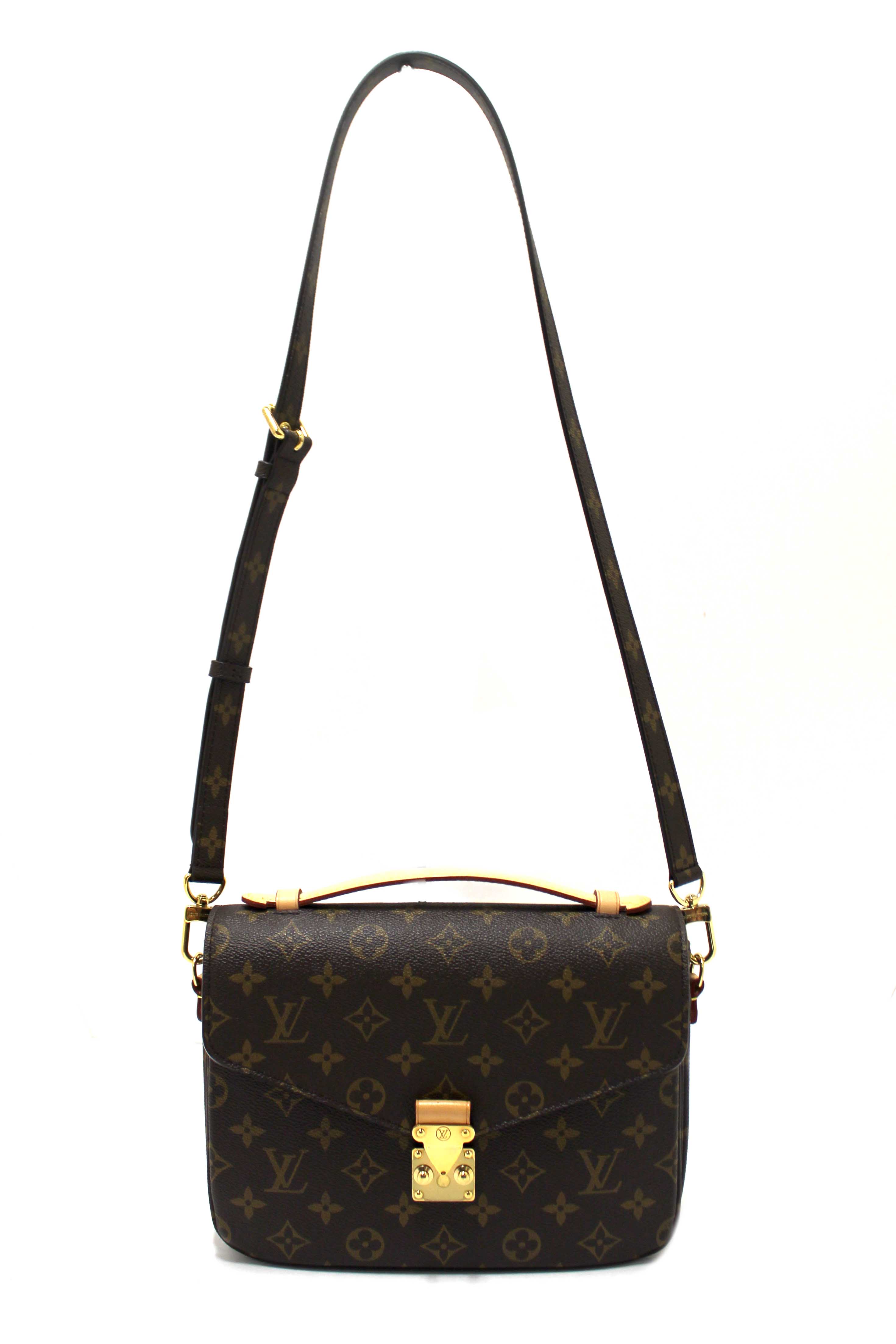 Authentic Louis Vuitton Monogram Pochette Metis Messenger Crossbody Bag