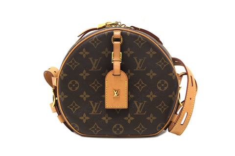Authentic Louis Vuitton Classic Monogram Boite Chapeau Souple MM Bag
