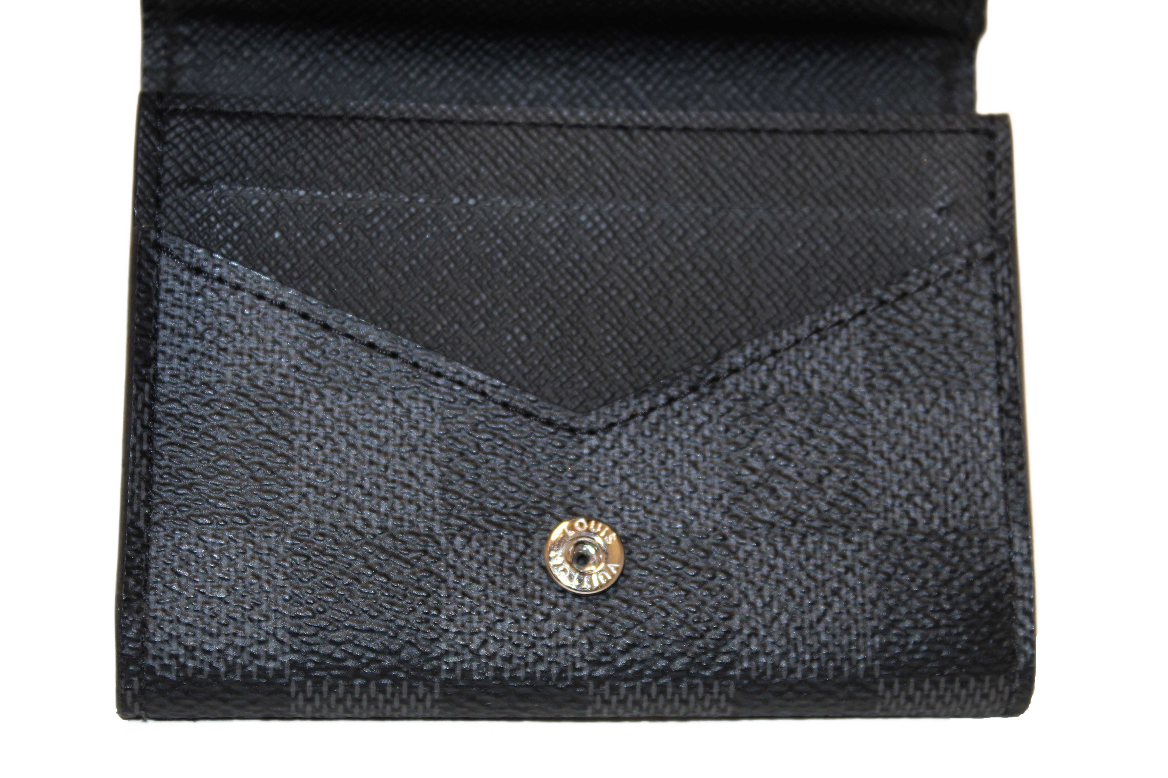 Authentic Louis Vuitton Damier Graphite Envelope Business Card Holder