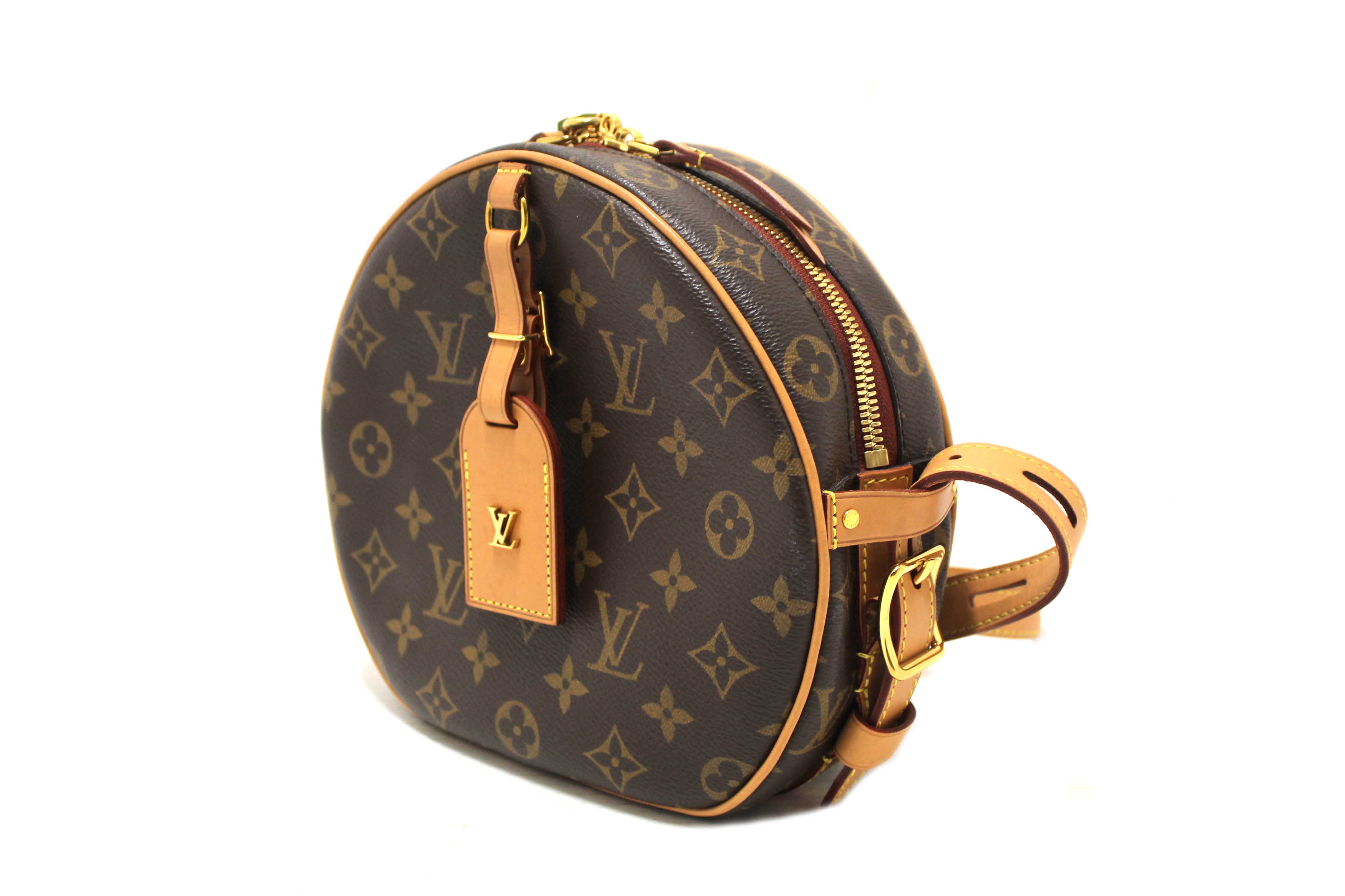 Authentic Louis Vuitton Classic Monogram Boite Chapeau Souple MM Bag