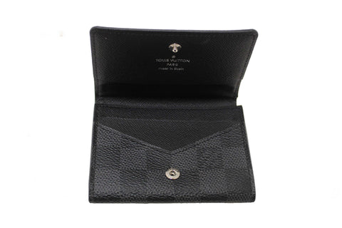 Authentic Louis Vuitton Damier Graphite Envelope Business Card Holder