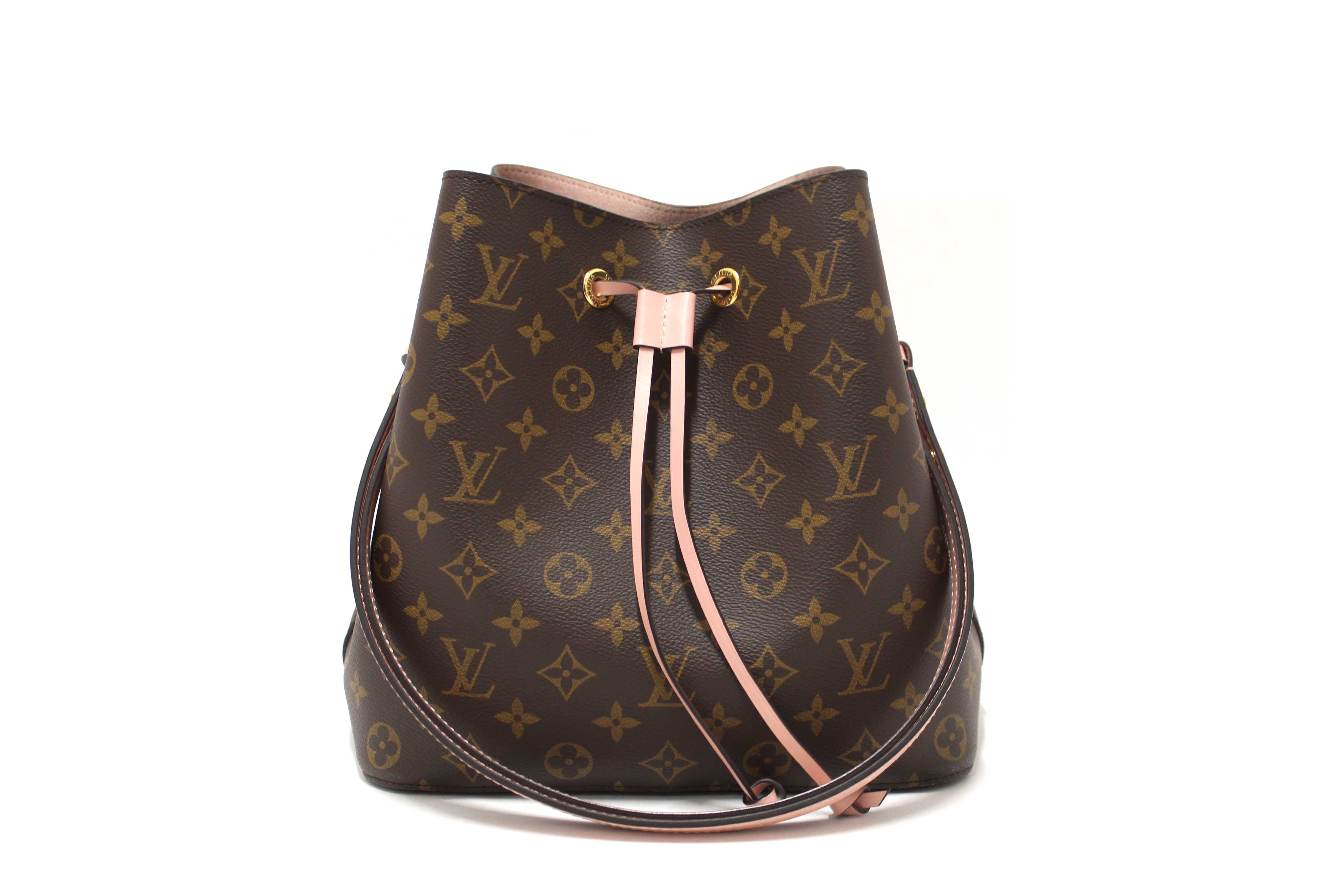 Authentic Louis Vuitton Classic Monogram Pink NeoNoe Shoulder Bag