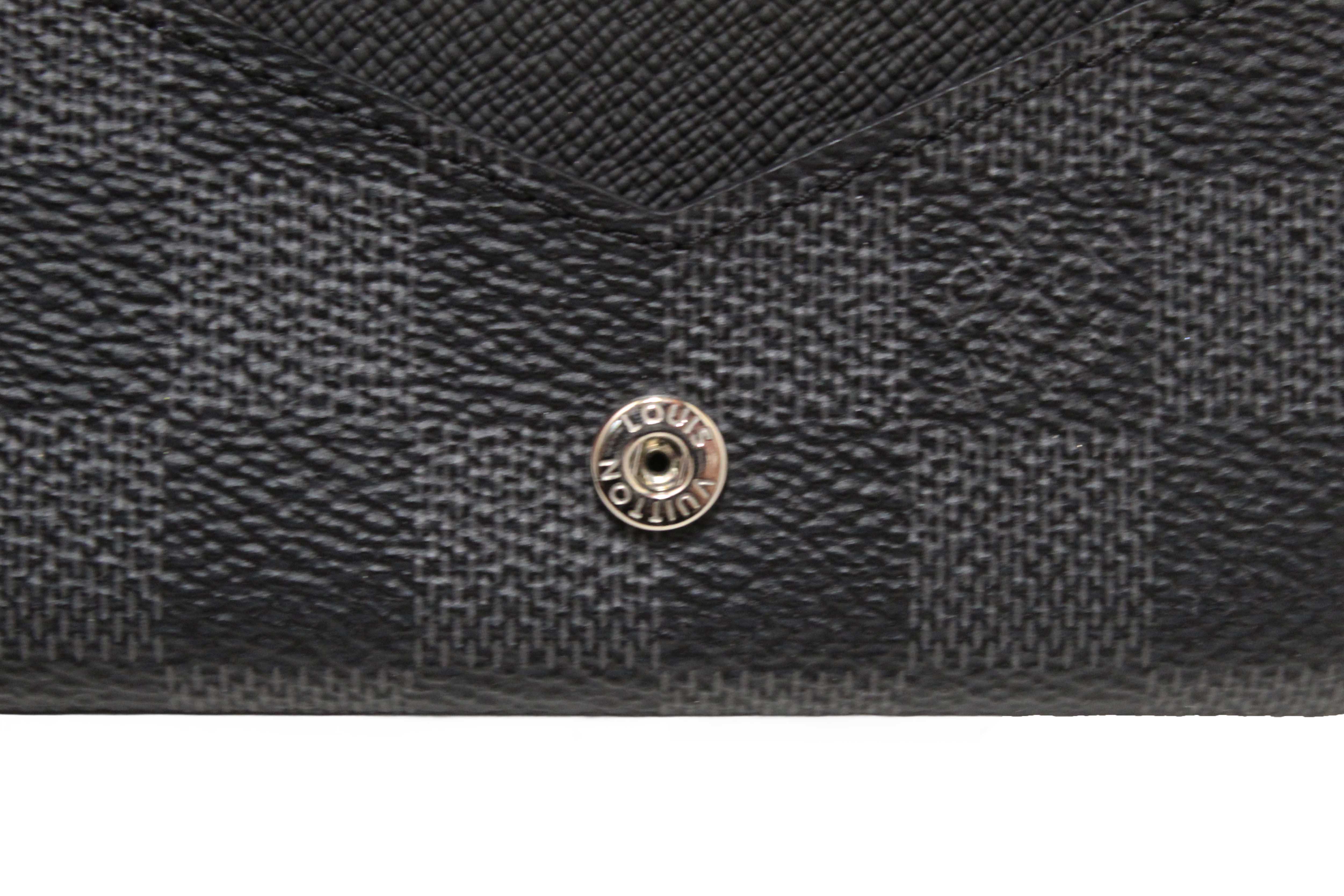 Authentic Louis Vuitton Damier Graphite Envelope Business Card Holder