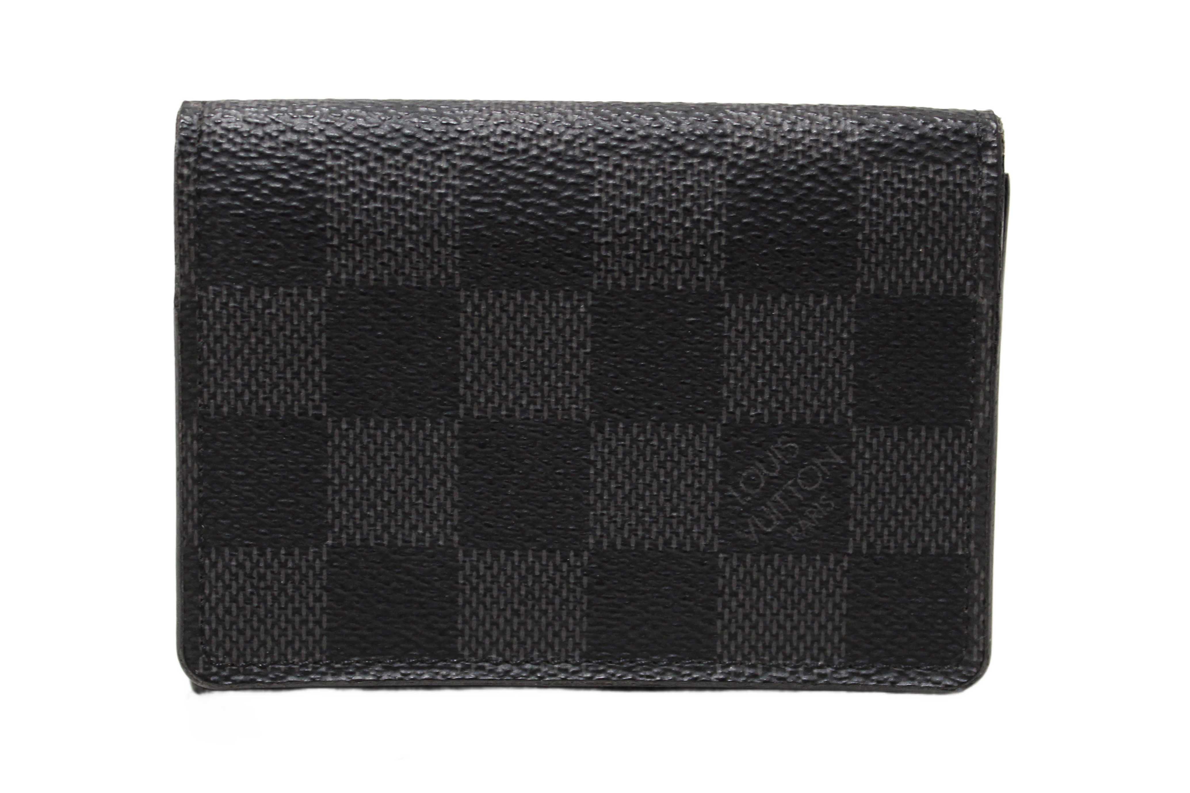 Authentic Louis Vuitton Damier Graphite Envelope Business Card Holder